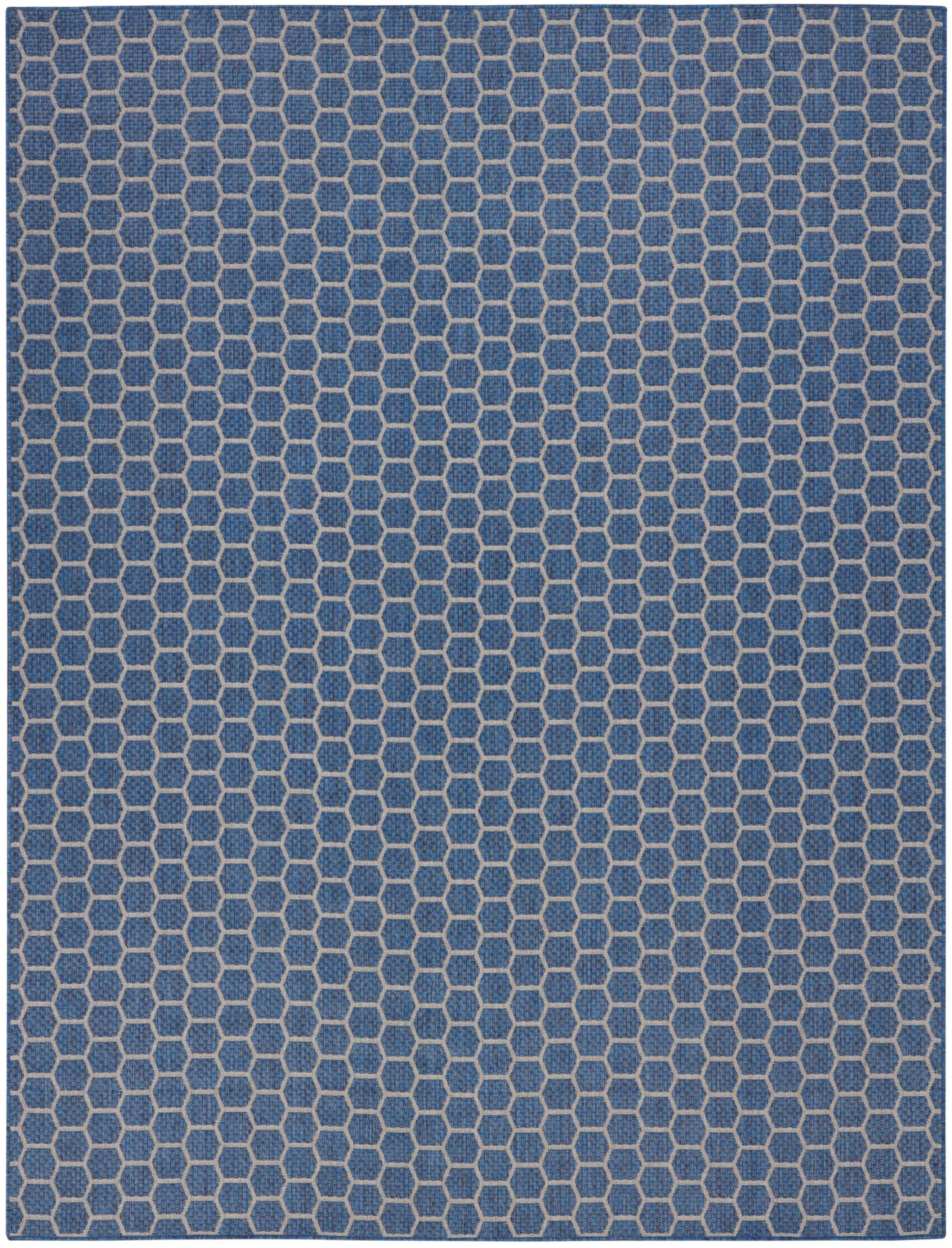 Nourison Twist Reversible 9' x 12' Blue Modern Rug