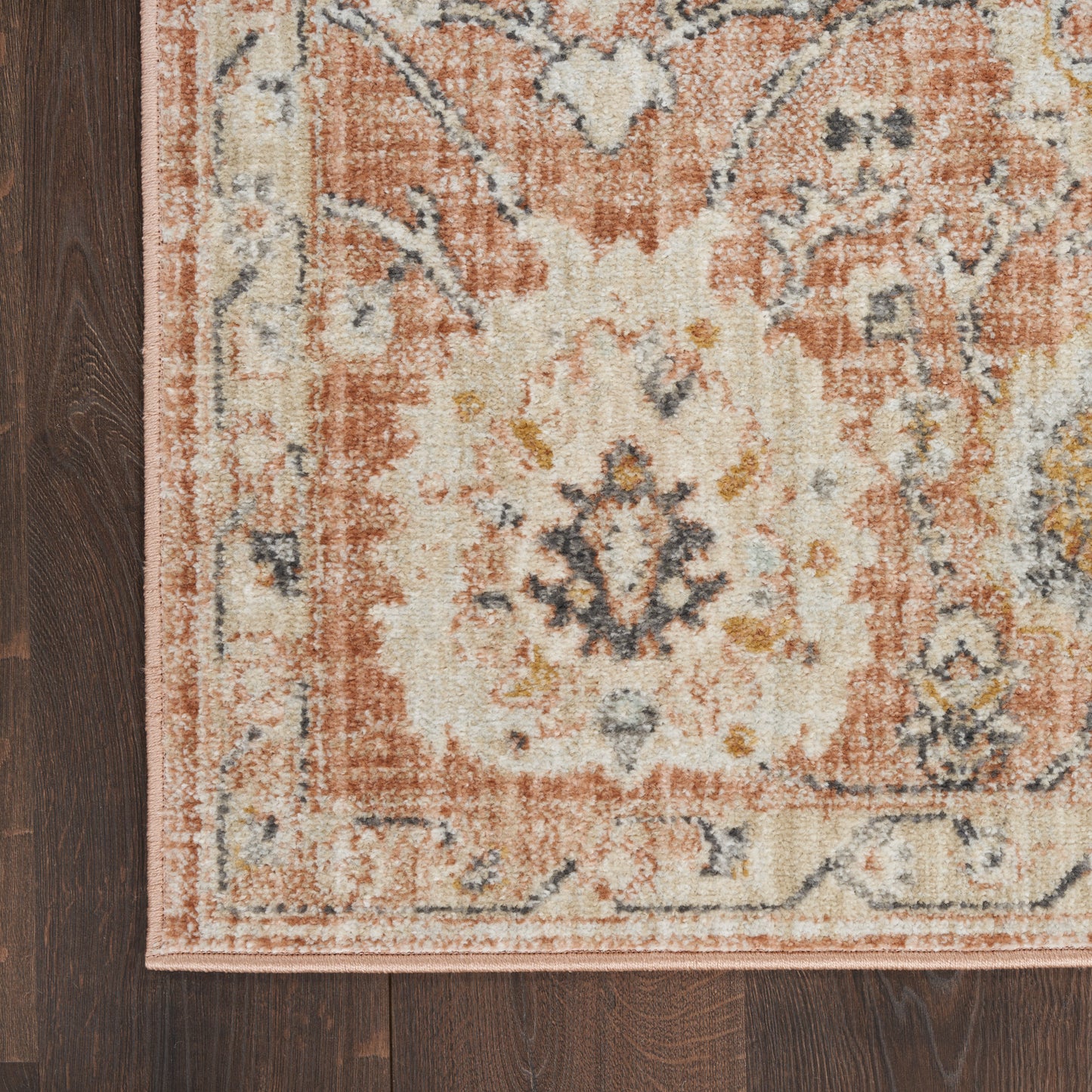 Nourison Oushak Home 10' x 14' Rust Vintage Indoor Rug