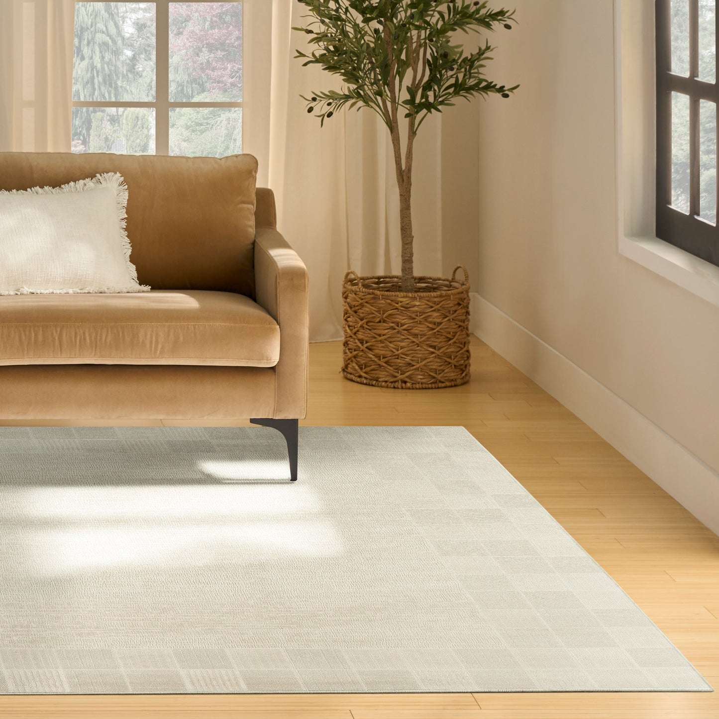 Nourison Nordic 8' x 10' Ivory Grey Modern Indoor Rug