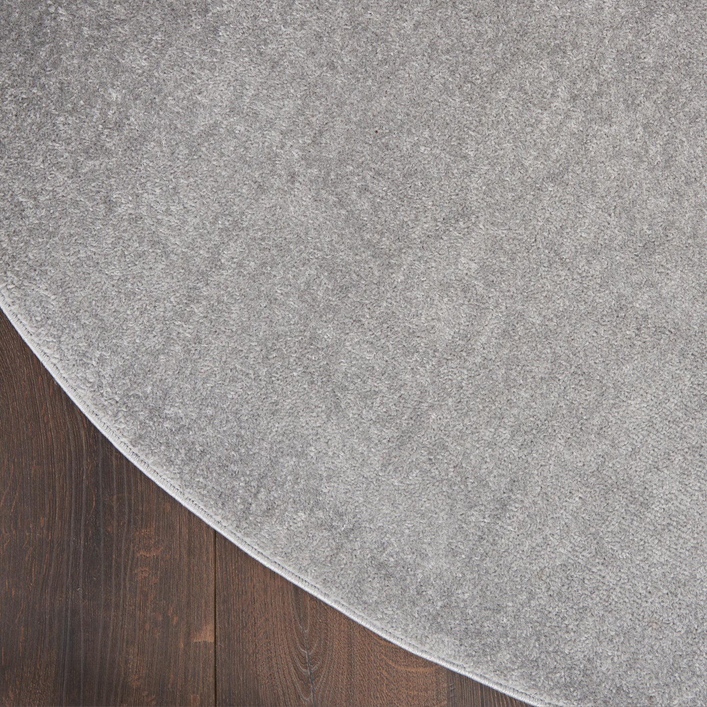 Nourison Nourison Essentials 10' x Round Silver Grey Outdoor Rug