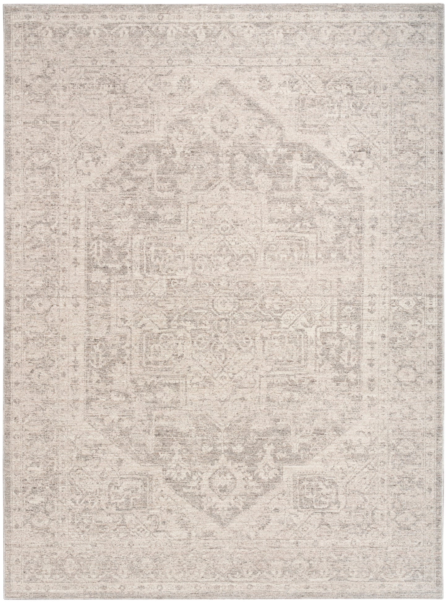 DKNY Pure Shades 5'3" x 7'8" Grey Vintage Indoor Rug