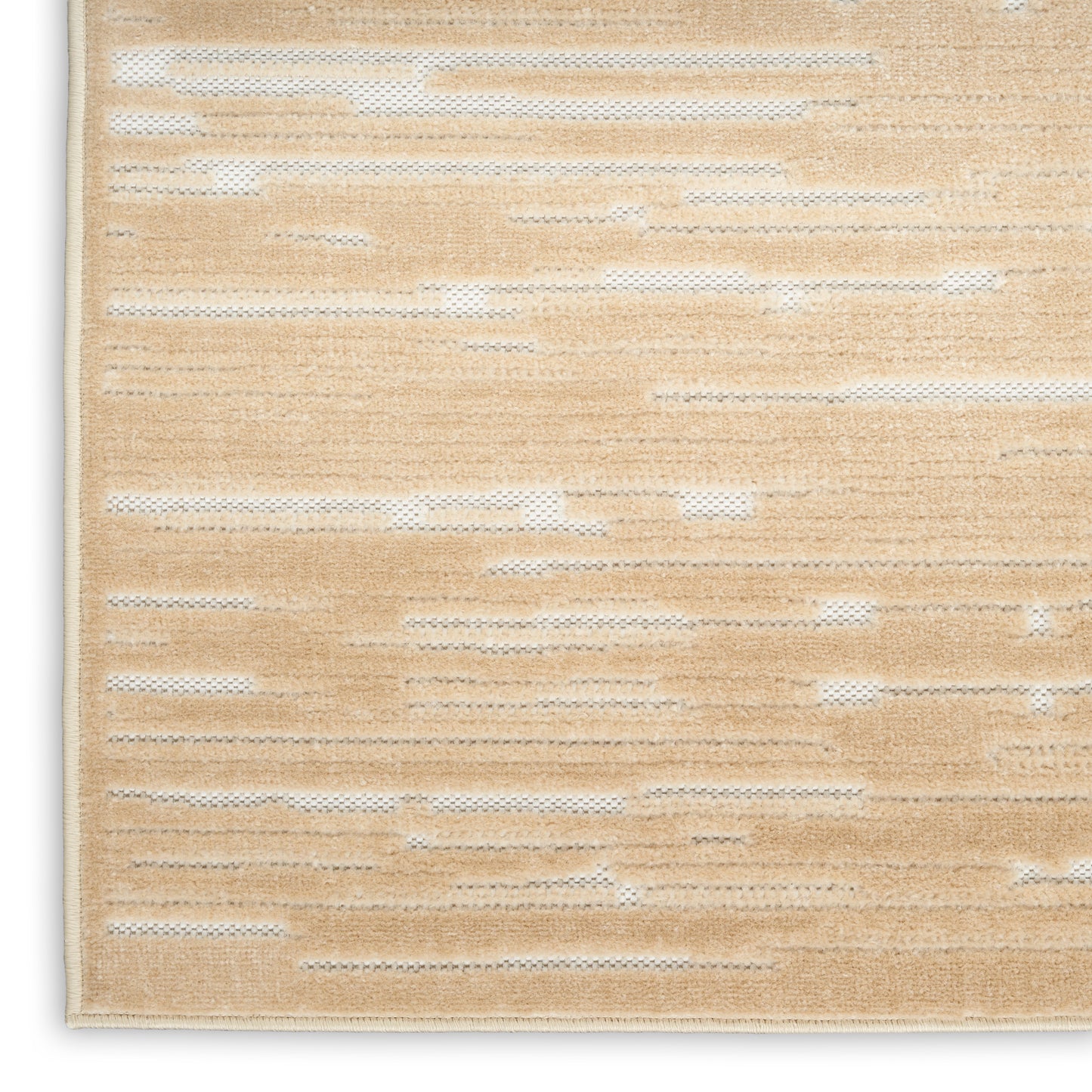Nourison Care Free 6'7" x 9'2" Taupe Modern Indoor Rug