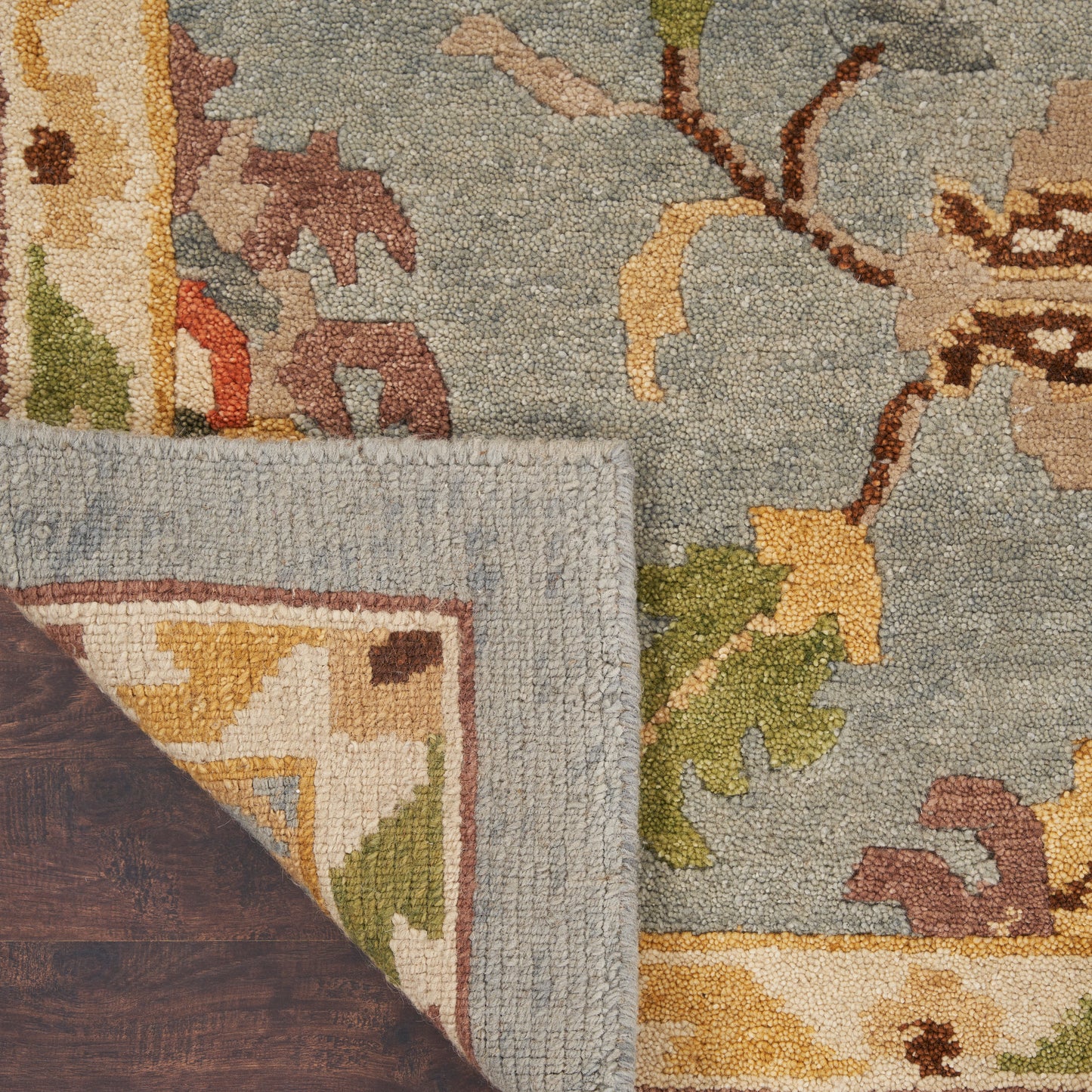 Nourison Tahoe 2'3" x 8' Seaglass Traditional Indoor Rug