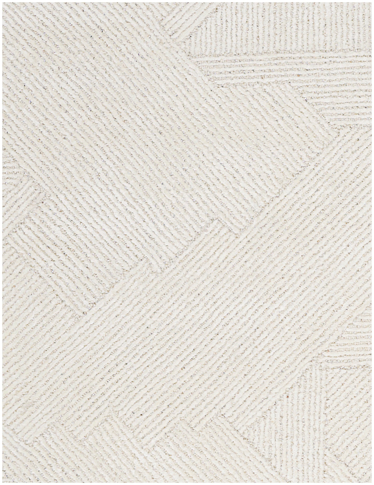 Michael Amini Ma30 Star 5'3" x 7'3" Ivory Modern Indoor Rug