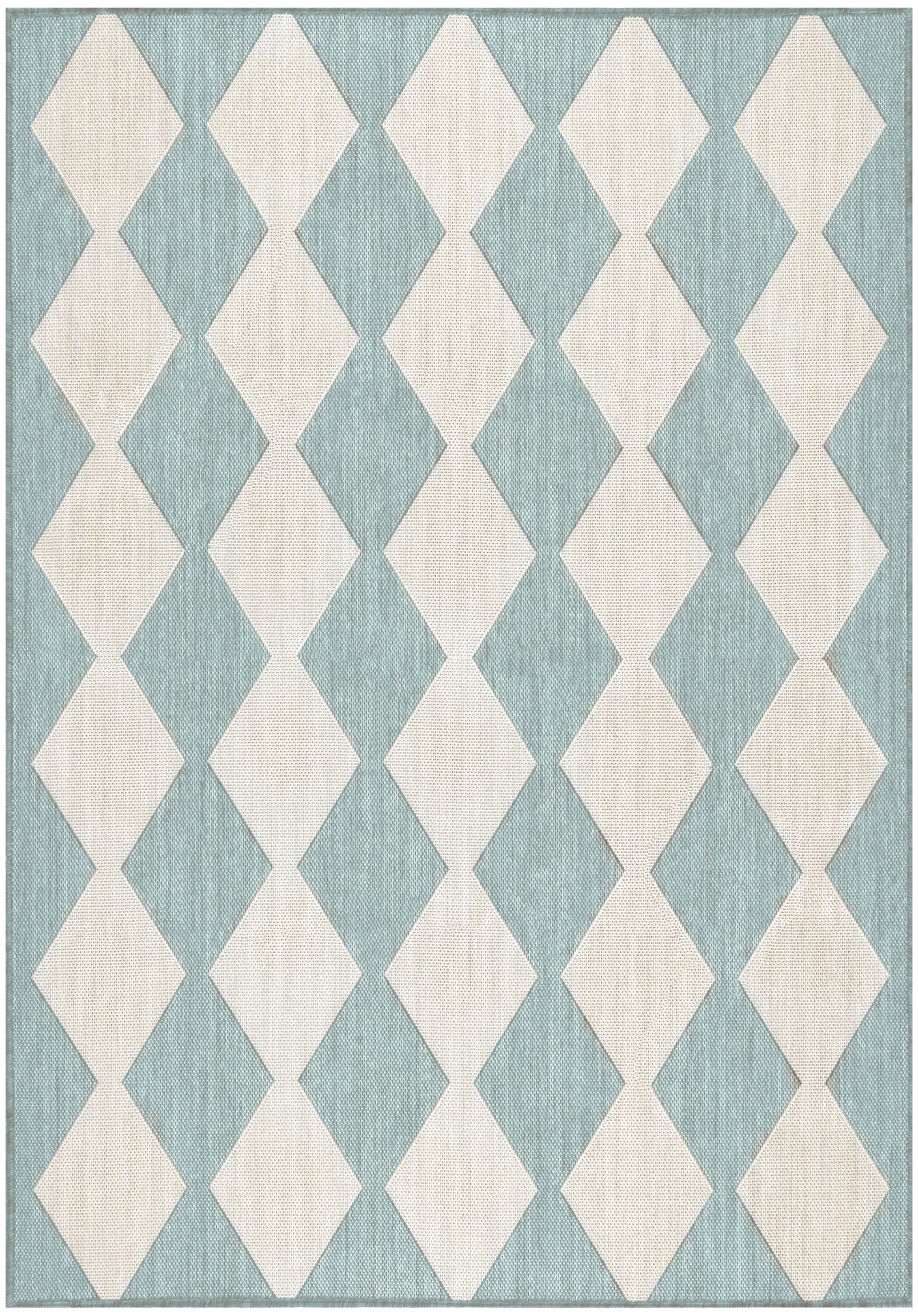 Nourison Positano 4' x 6' Aqua Modern Rug