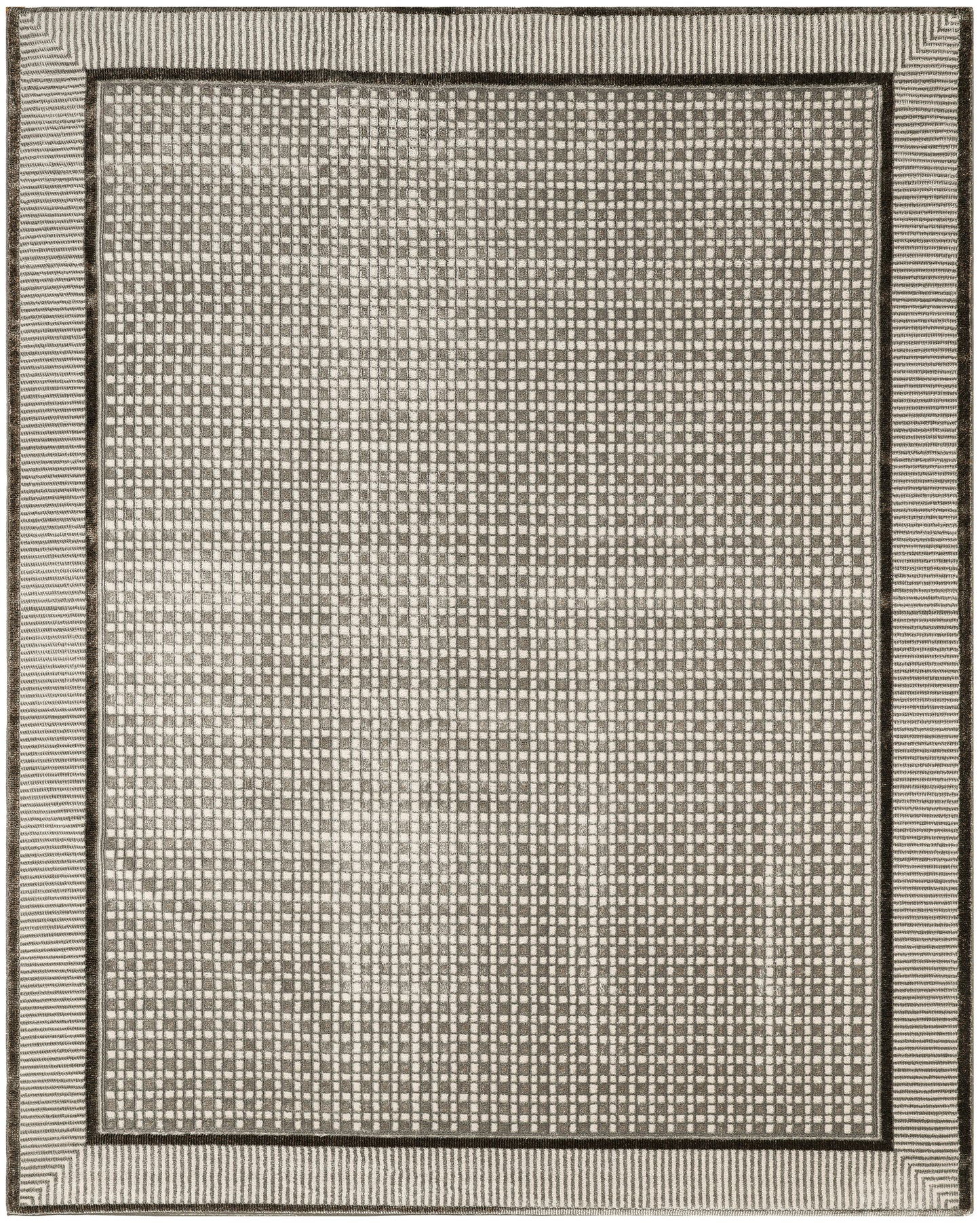 Nourison Nordic 8' x 10' Ivory Grey Modern Indoor Rug
