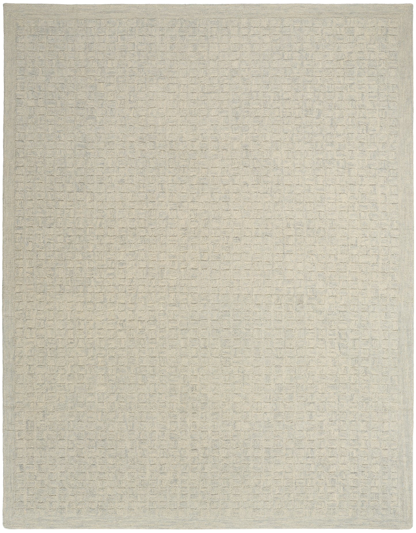 DKNY Pure Grids 7'9" x 9'9" Light Blue Contemporary Indoor Rug