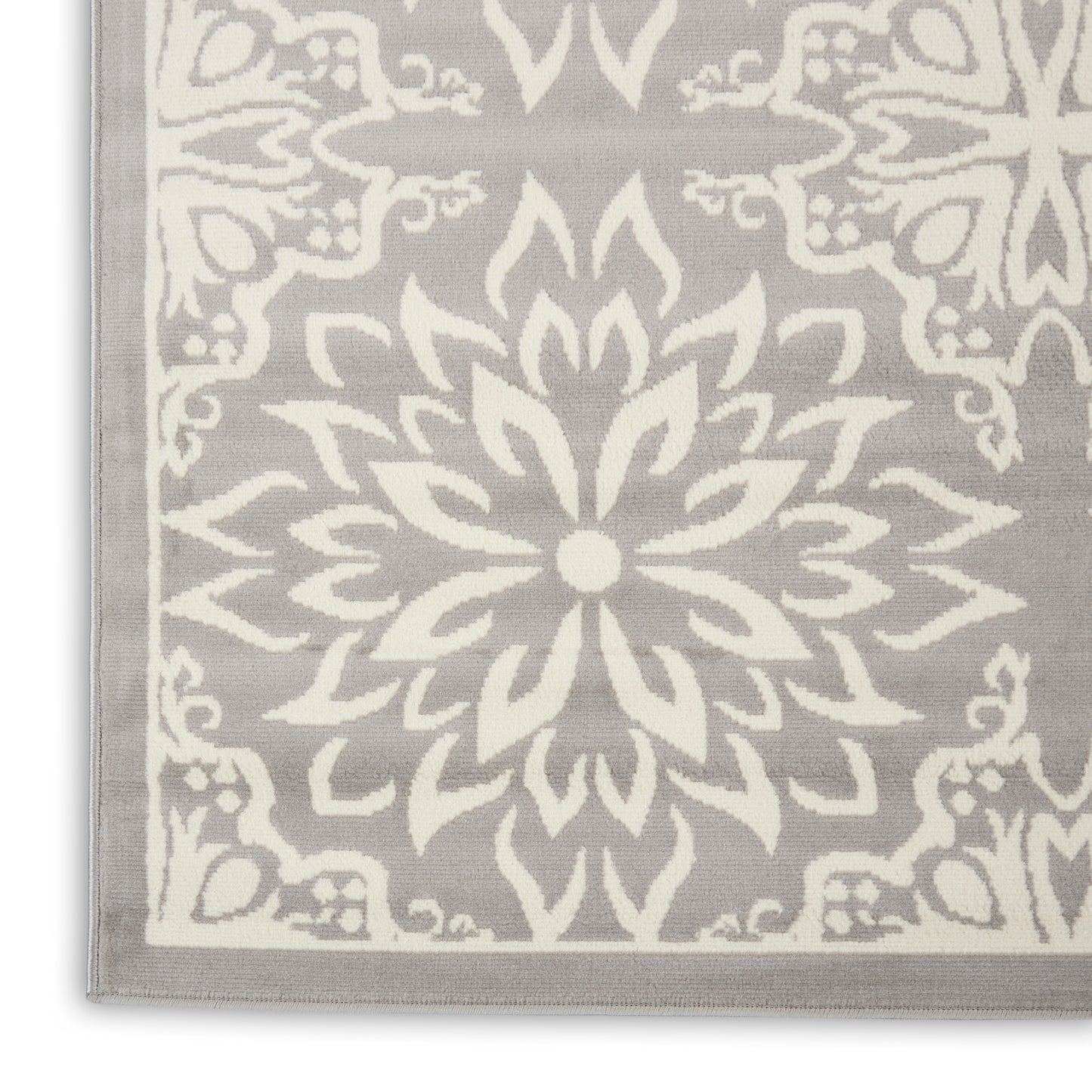 Nourison Jubilant 8'6" x 12' Ivory/Grey Farmhouse Indoor Rug