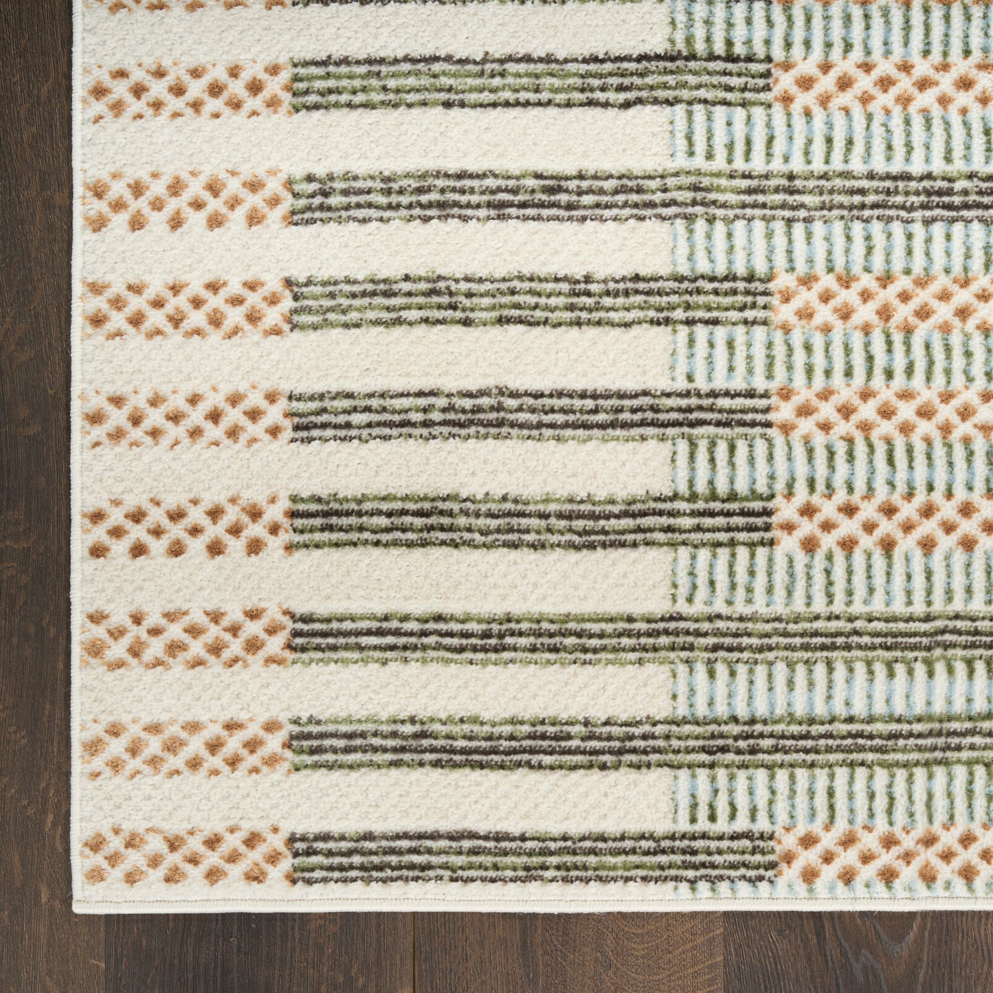 Nourison Nordic 8' x 10' Ivory Multicolor Modern Indoor Rug