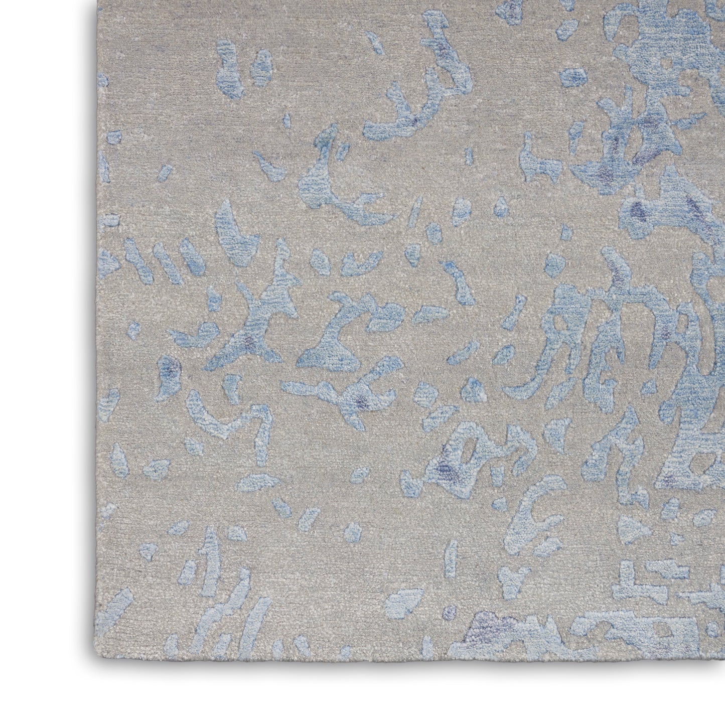 Nourison Silk Shadows 8'6" x 11'6" Grey Blue Modern Indoor Rug