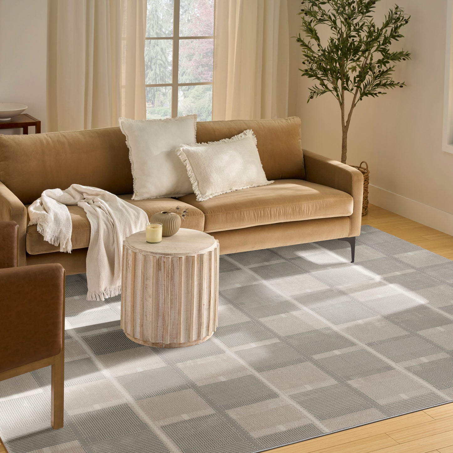 Nourison Nordic 8' x 10' Ivory Grey Modern Indoor Rug
