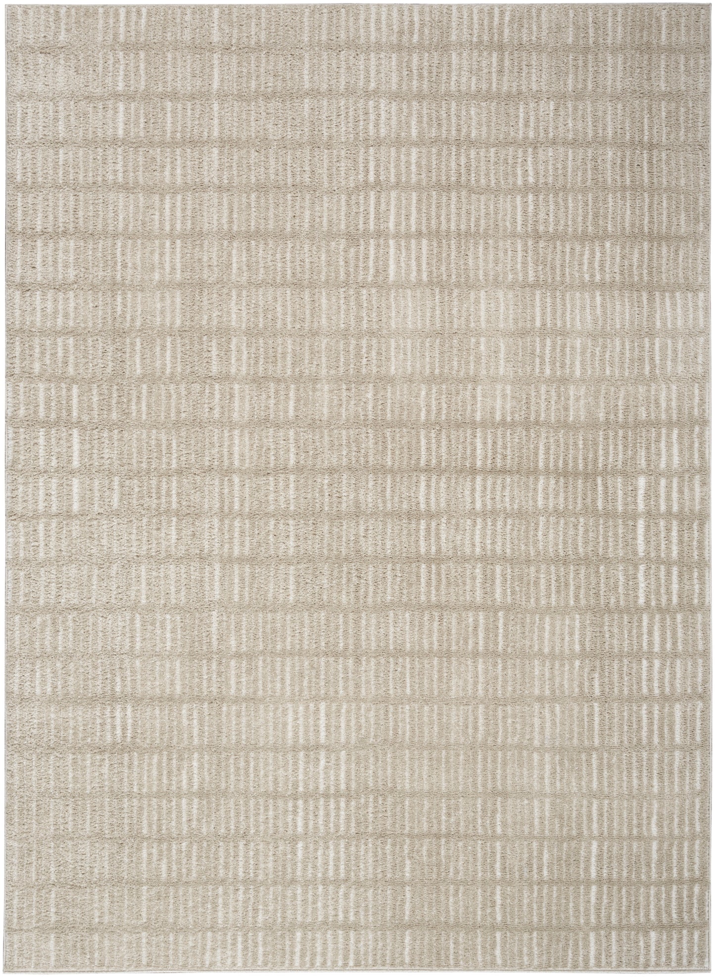 Nourison Modern Comfort 5'3" x 7' Grey Ivory Scandinavian Indoor Rug