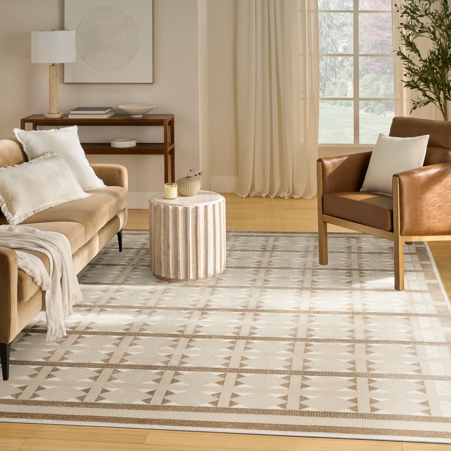 Nourison Nordic 8' x 10' Taupe Modern Indoor Rug