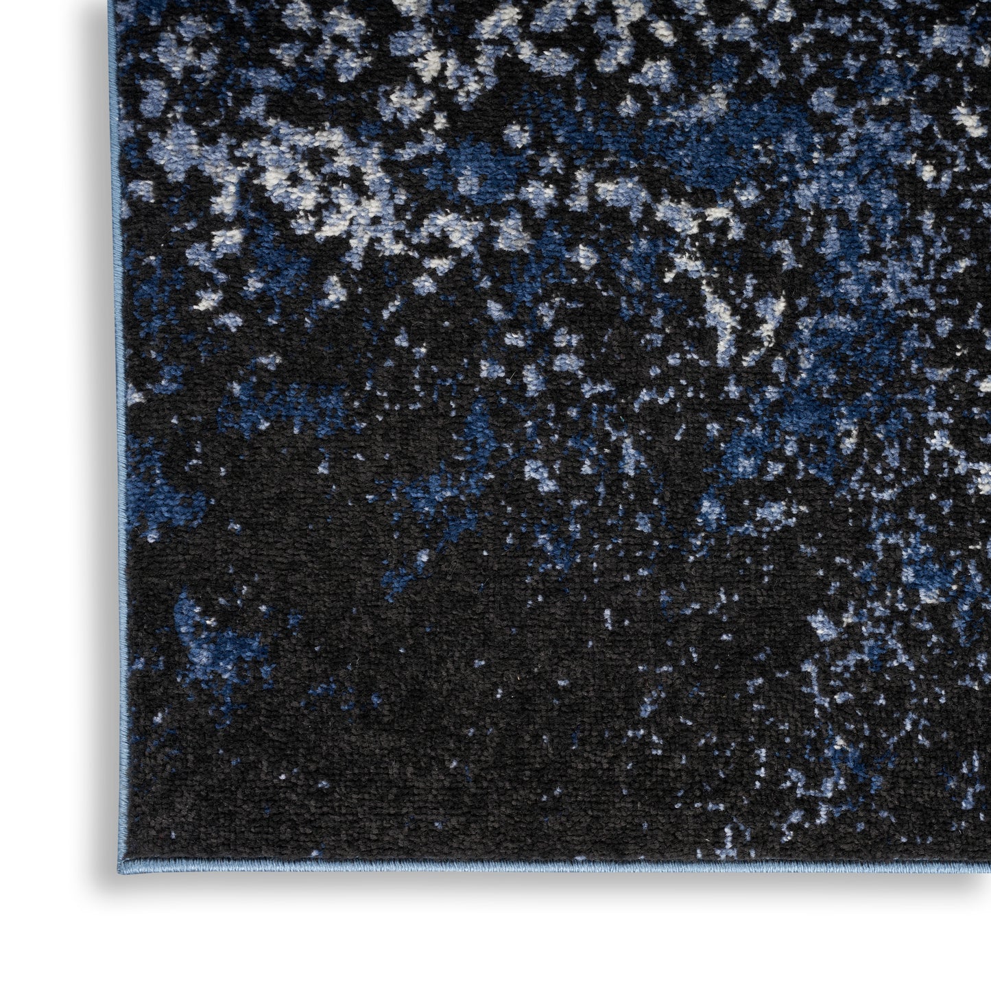 Nourison Passion 3'9" x 5'9" Light Blue Black Modern Indoor Rug