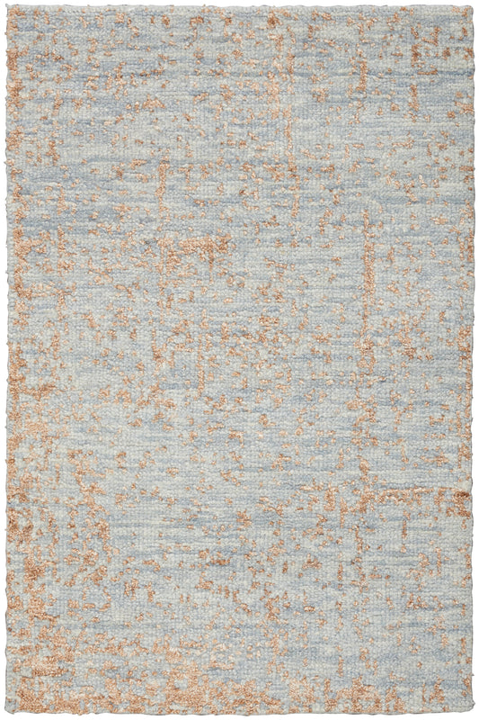 Nourison Luna 2' x 3' Blue Mocha Modern Indoor Rug