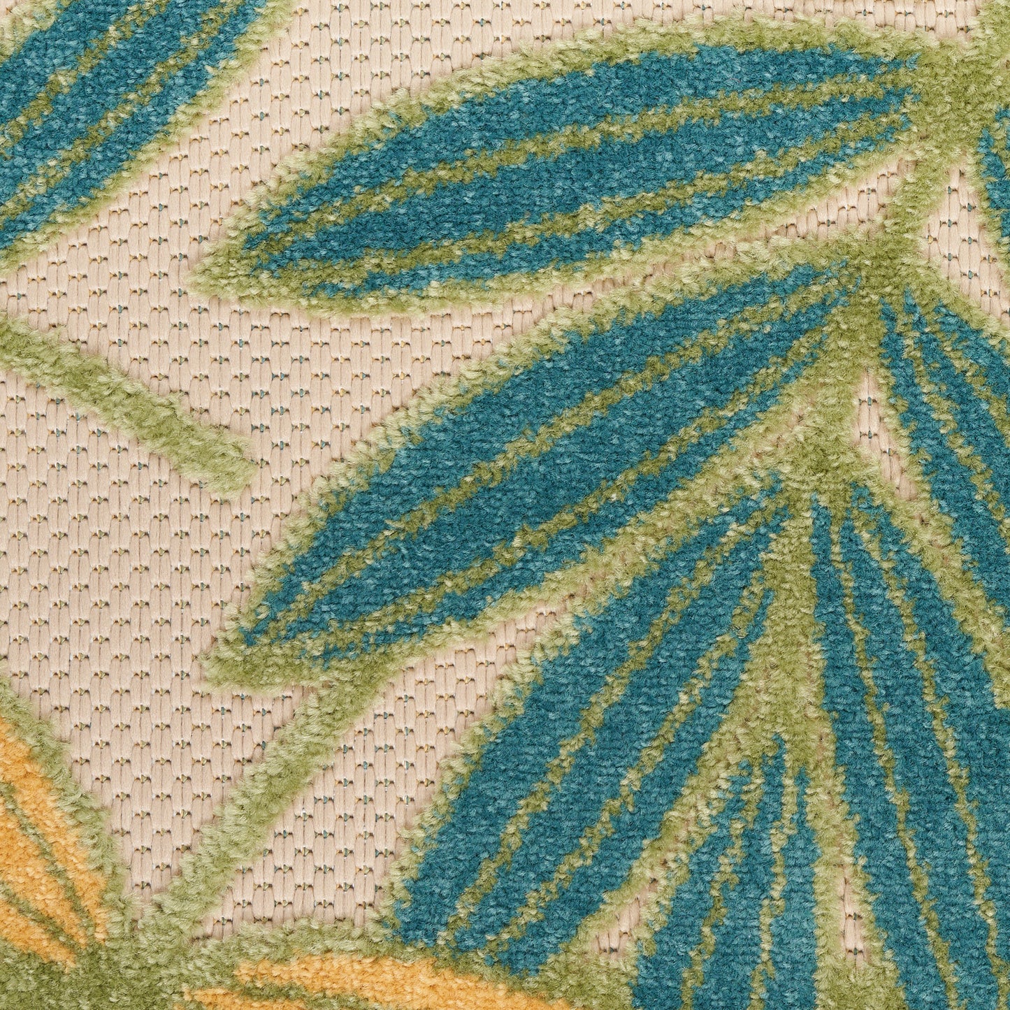 Nourison Aloha 3'6" x 5'6" Green Multicolor Outdoor Rug