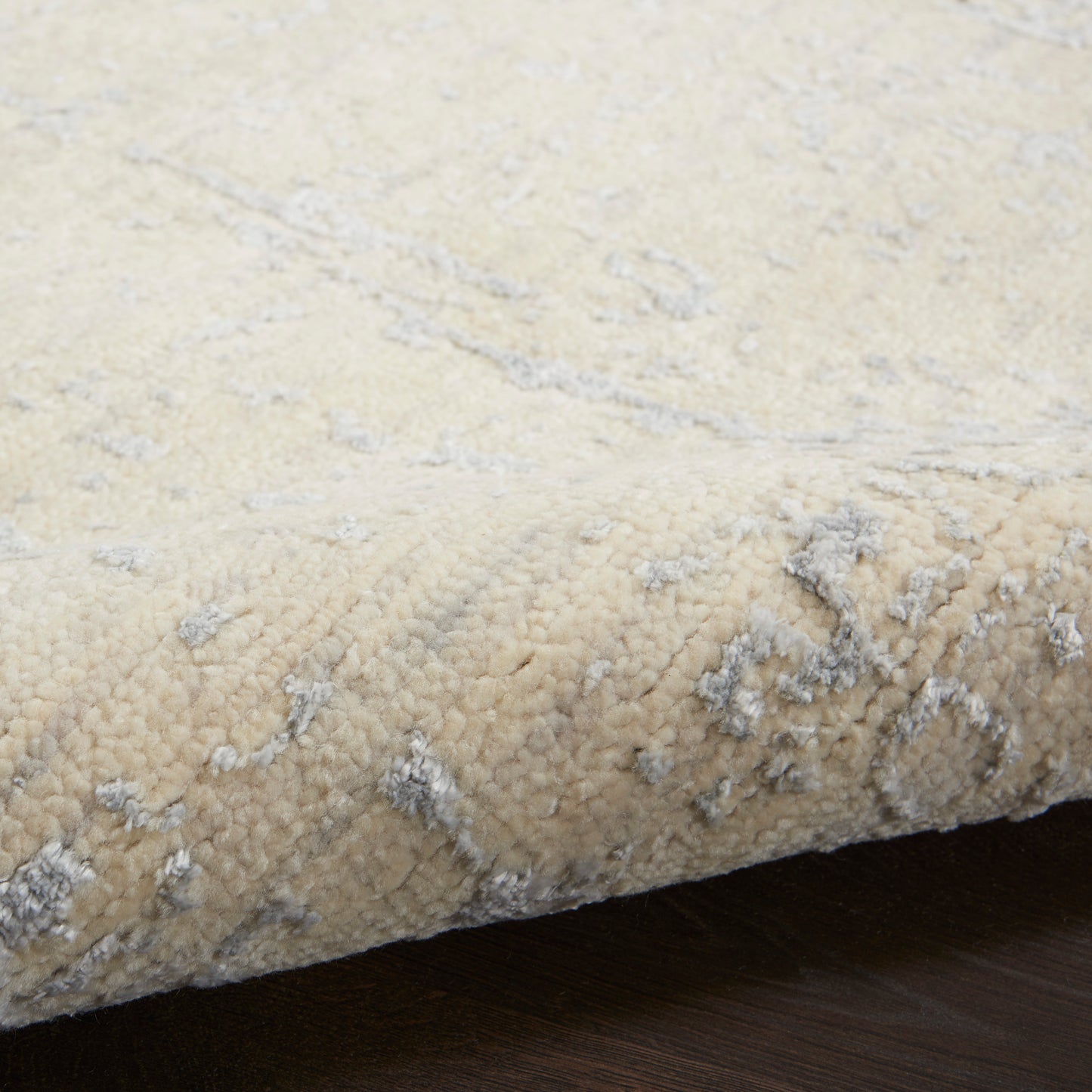 Nourison Luna 8'6" x 11'6" Ivory Silver Blue Modern Indoor Rug