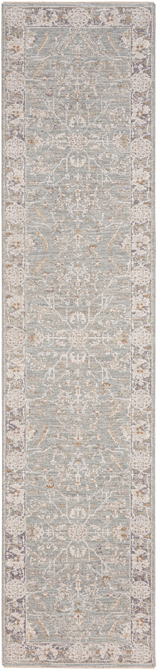 Nourison Infinite 2'3" x 10'2" Blue Ivory Vintage Indoor Rug