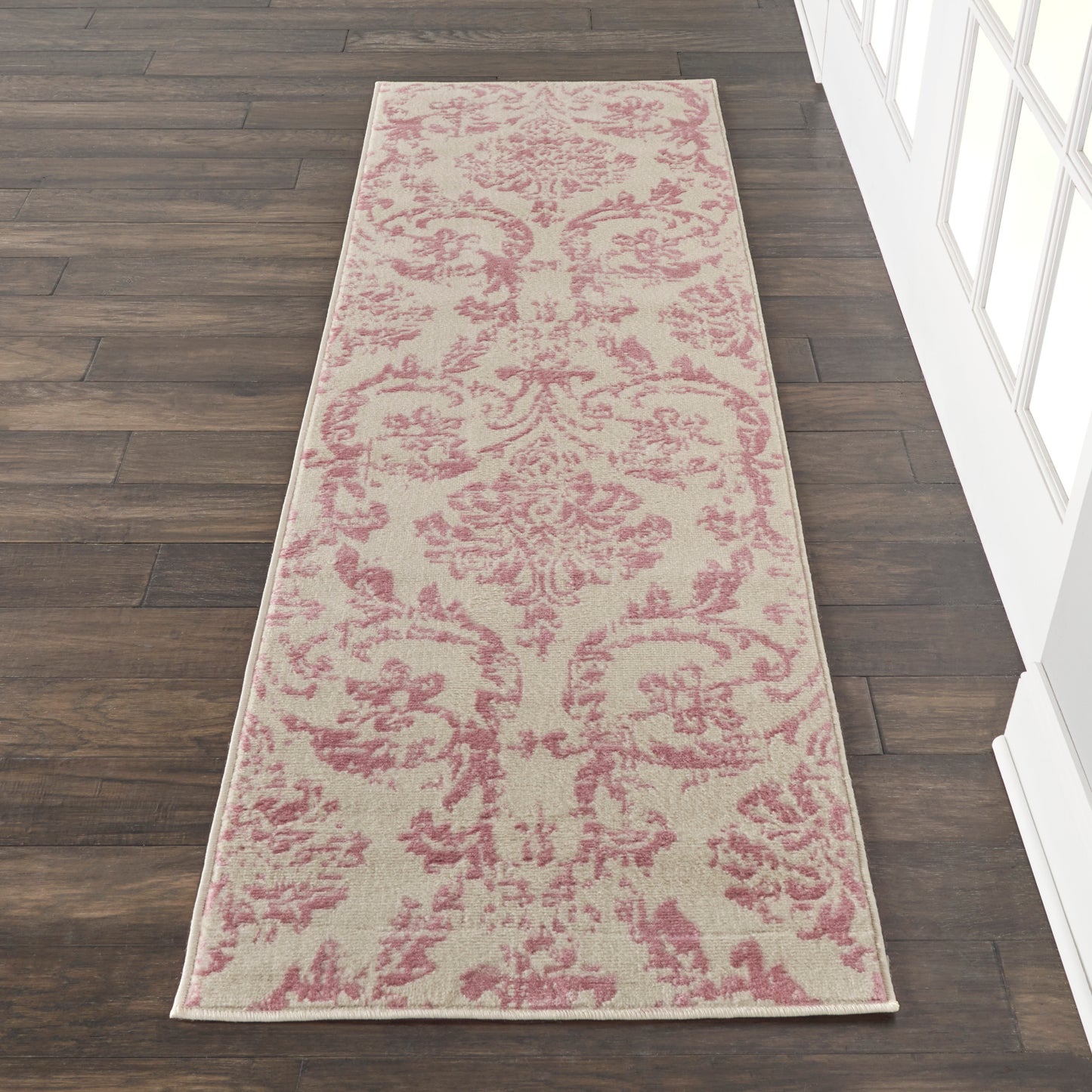 Nourison Jubilant 2' x 6' Ivory Pink Vintage Indoor Rug