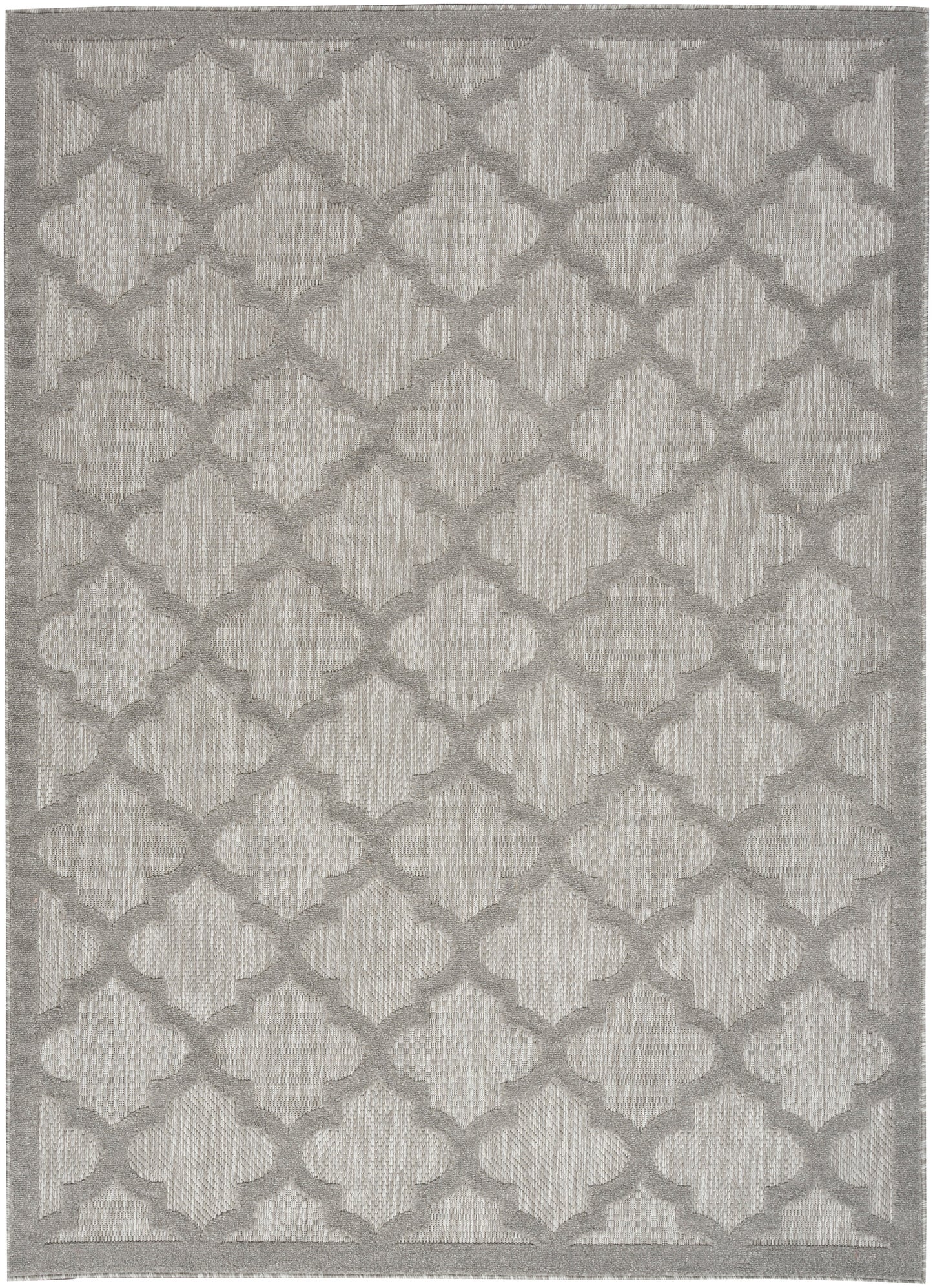 Nourison Easy Care 5' x 7' Silver Grey Modern Rug