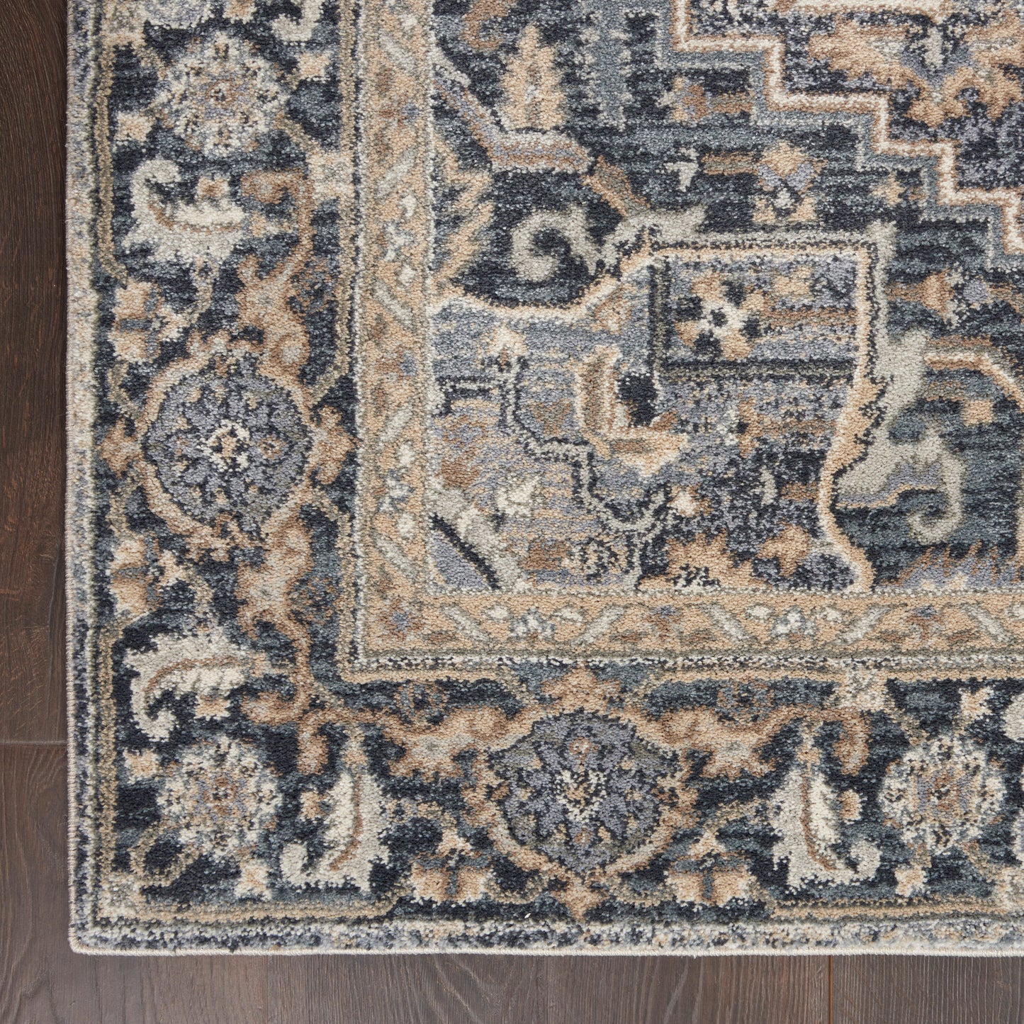 Nourison Moroccan Celebration 3'10" x 5'10" Navy Vintage Indoor Rug