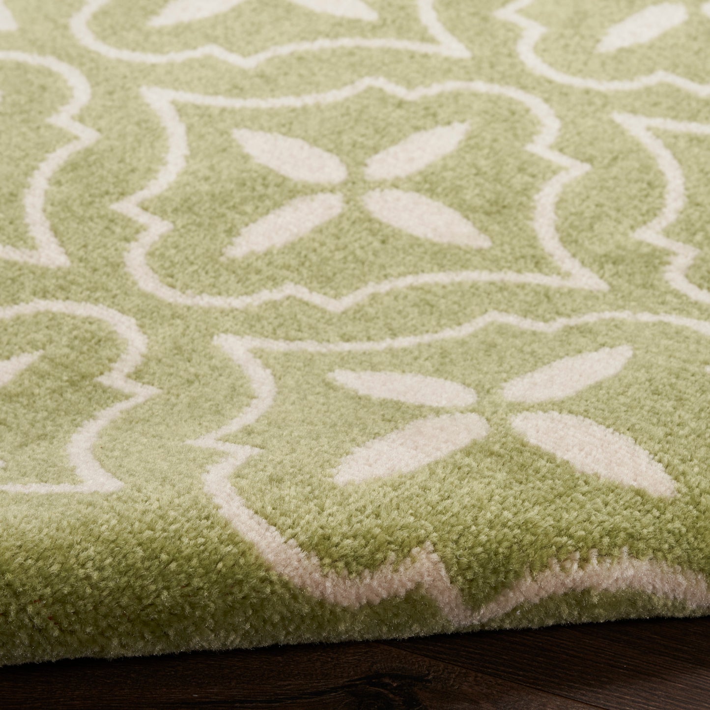 Nourison Nourison Essentials 6' x 9' Green Ivory Modern Rug