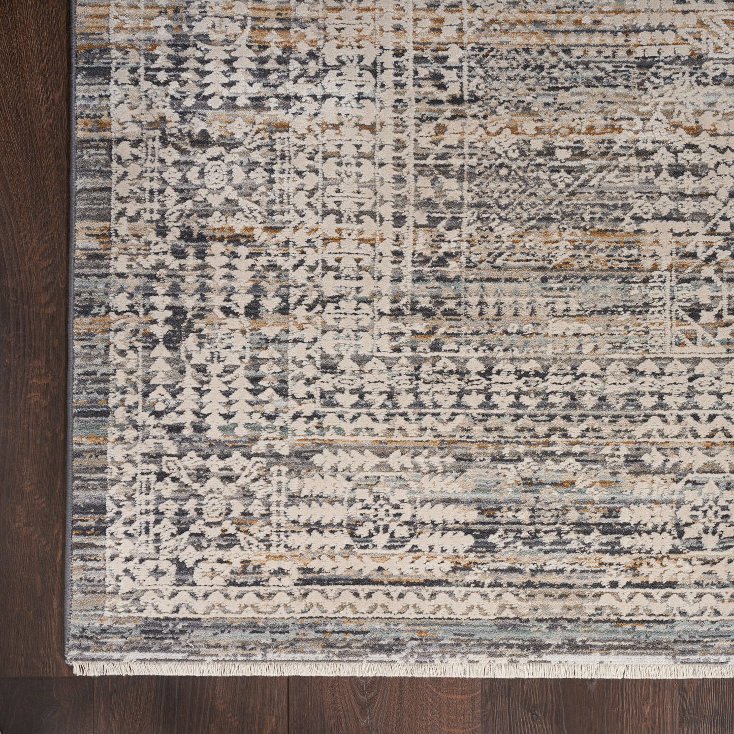 Nourison Lynx 8'6" x 11'4" Ivory Slate Vintage Indoor Rug