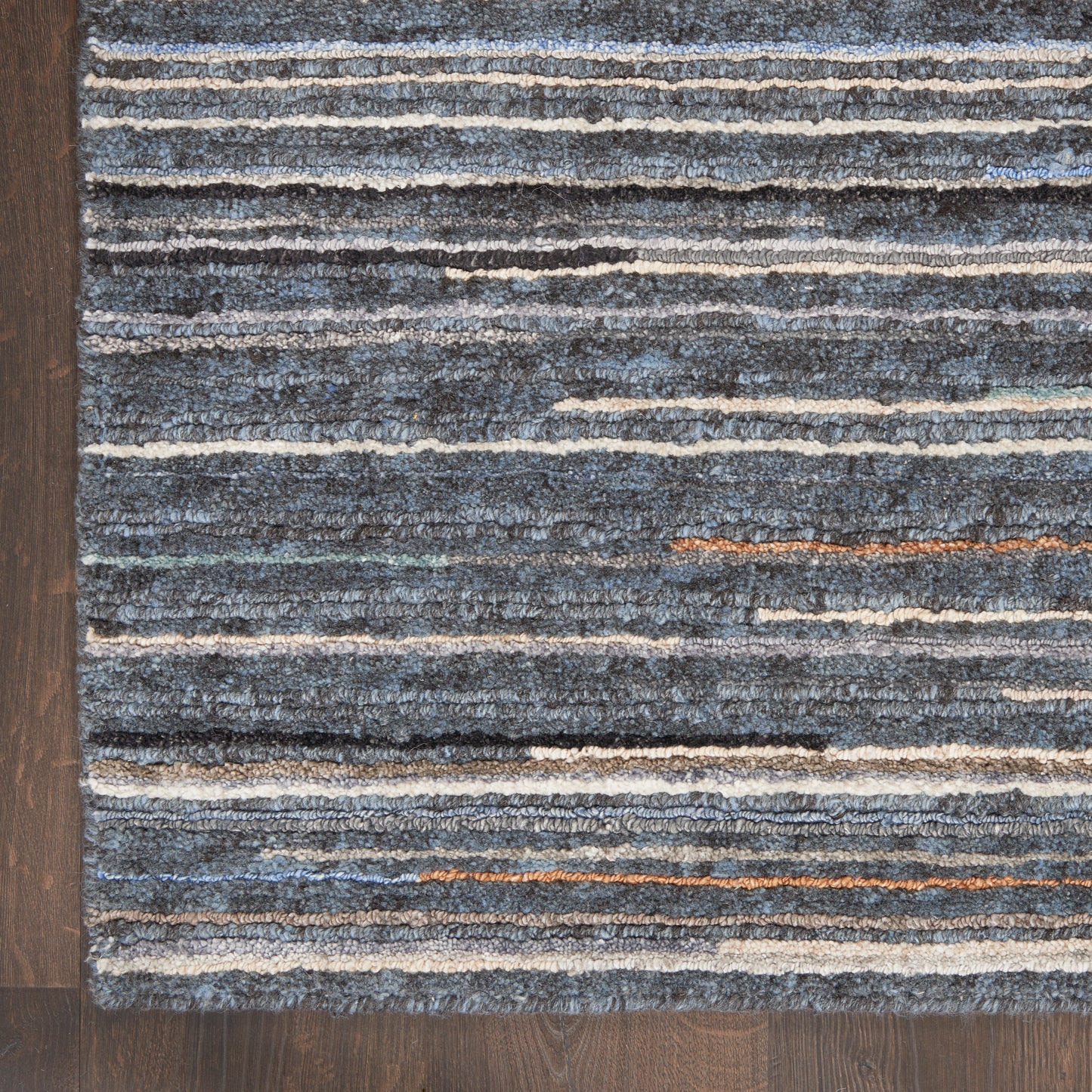 Nourison Plateau 2' x 3' Blue Modern Indoor Rug