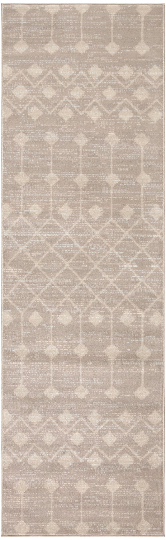 Nourison Grafix 2'3" x 10' Beige Bohemian Indoor Rug