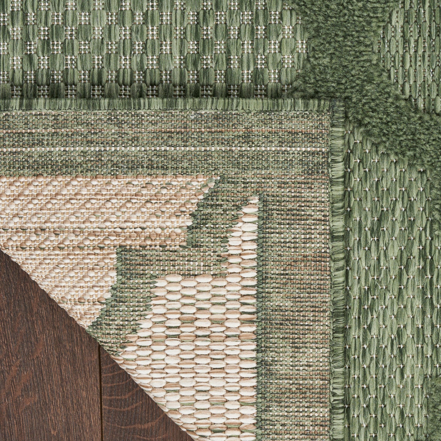 Nourison Easy Care 2' x 4' Green Modern Rug