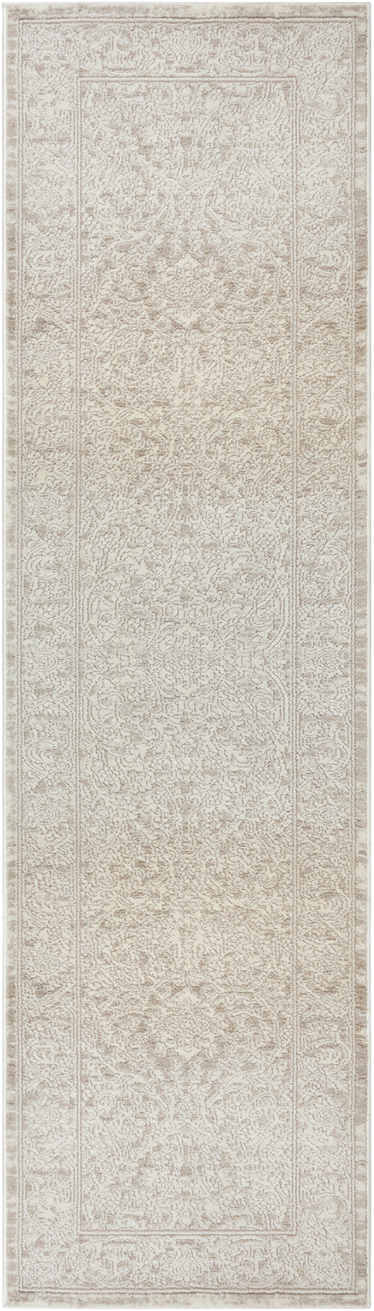 Nourison Eco Cycle 2'2" x 7'6 Ivory Beige Vintage Indoor Rug