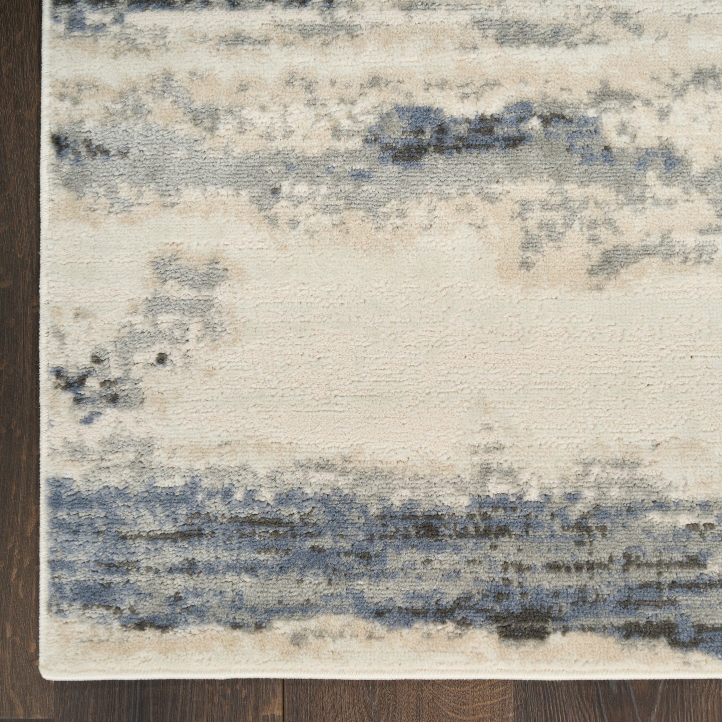 Nourison Serenity Home 5'3" x 7'3" Blue Multicolor Modern Indoor Rug