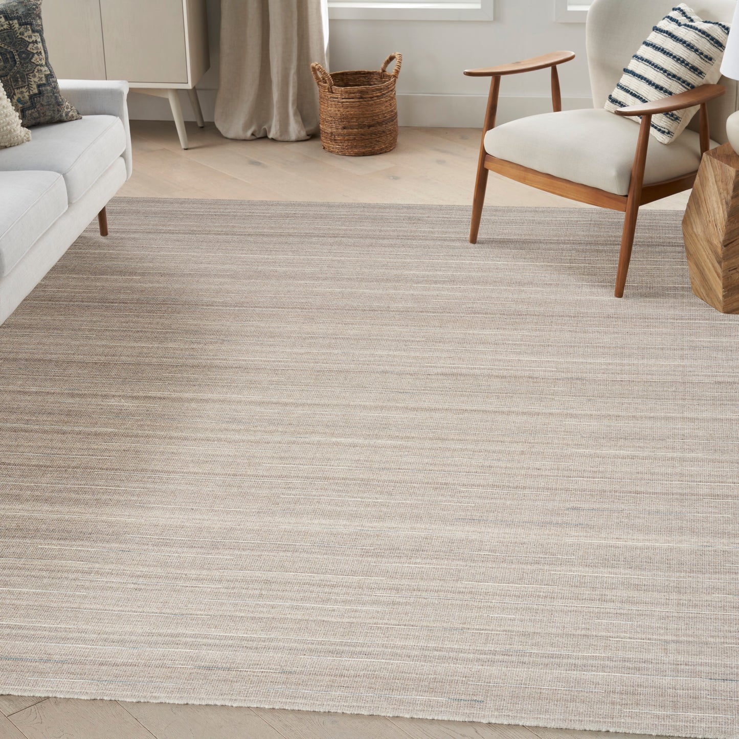 Nourison Interweave 5'3" x 7'3" Grey Modern Indoor Rug