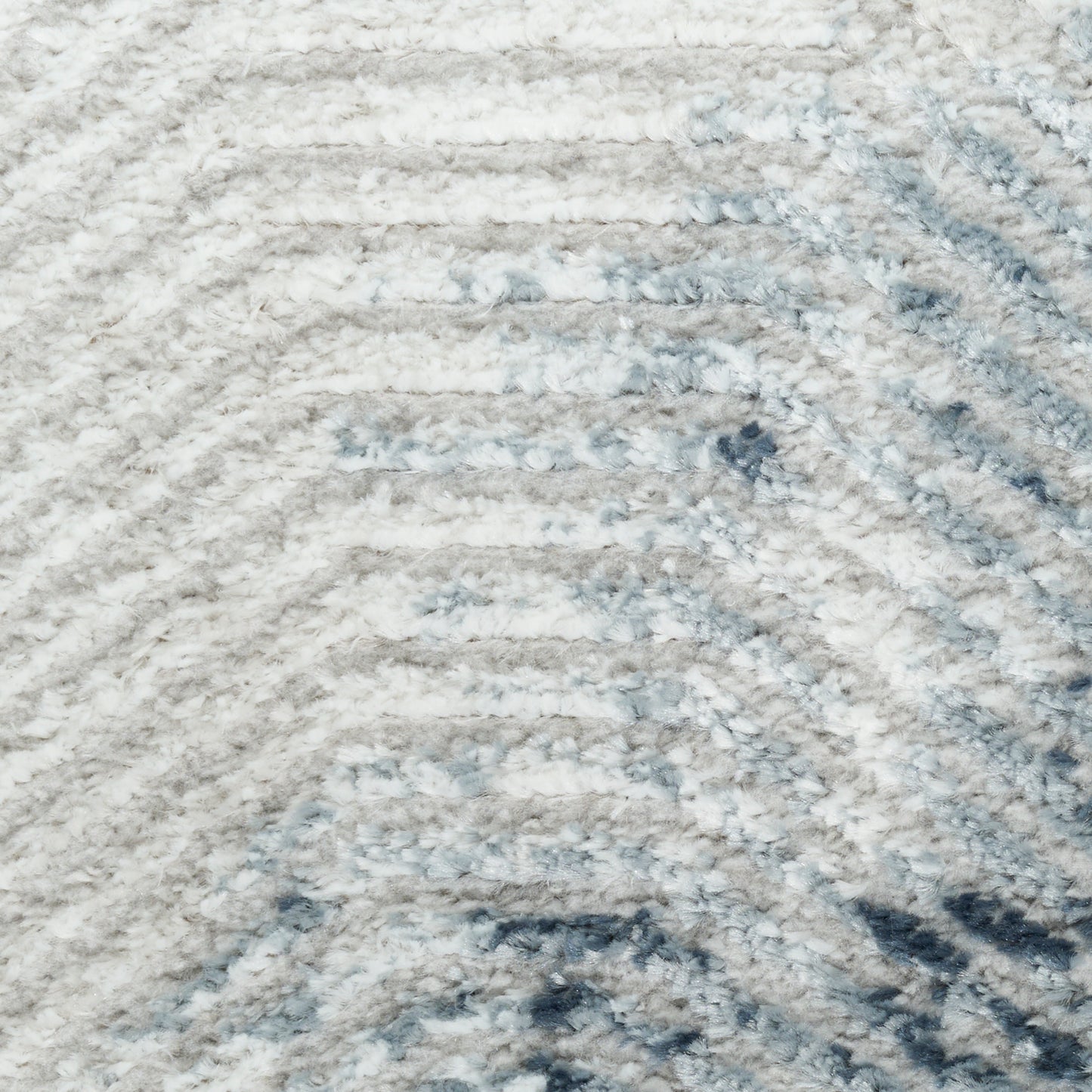 Nourison Dekor 7'10" x 9'10" Grey Navy Modern Indoor Rug