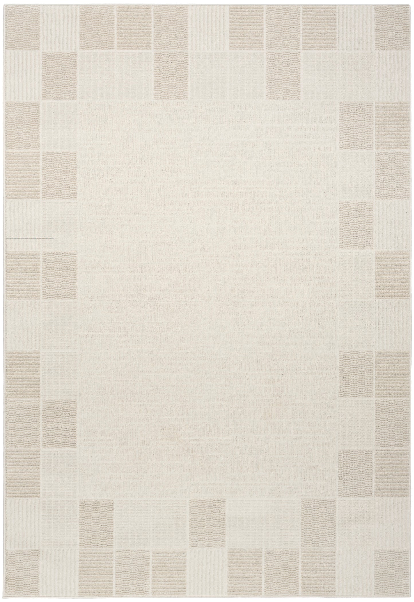Nourison Nordic 5' x 7' Ivory Grey Modern Indoor Rug