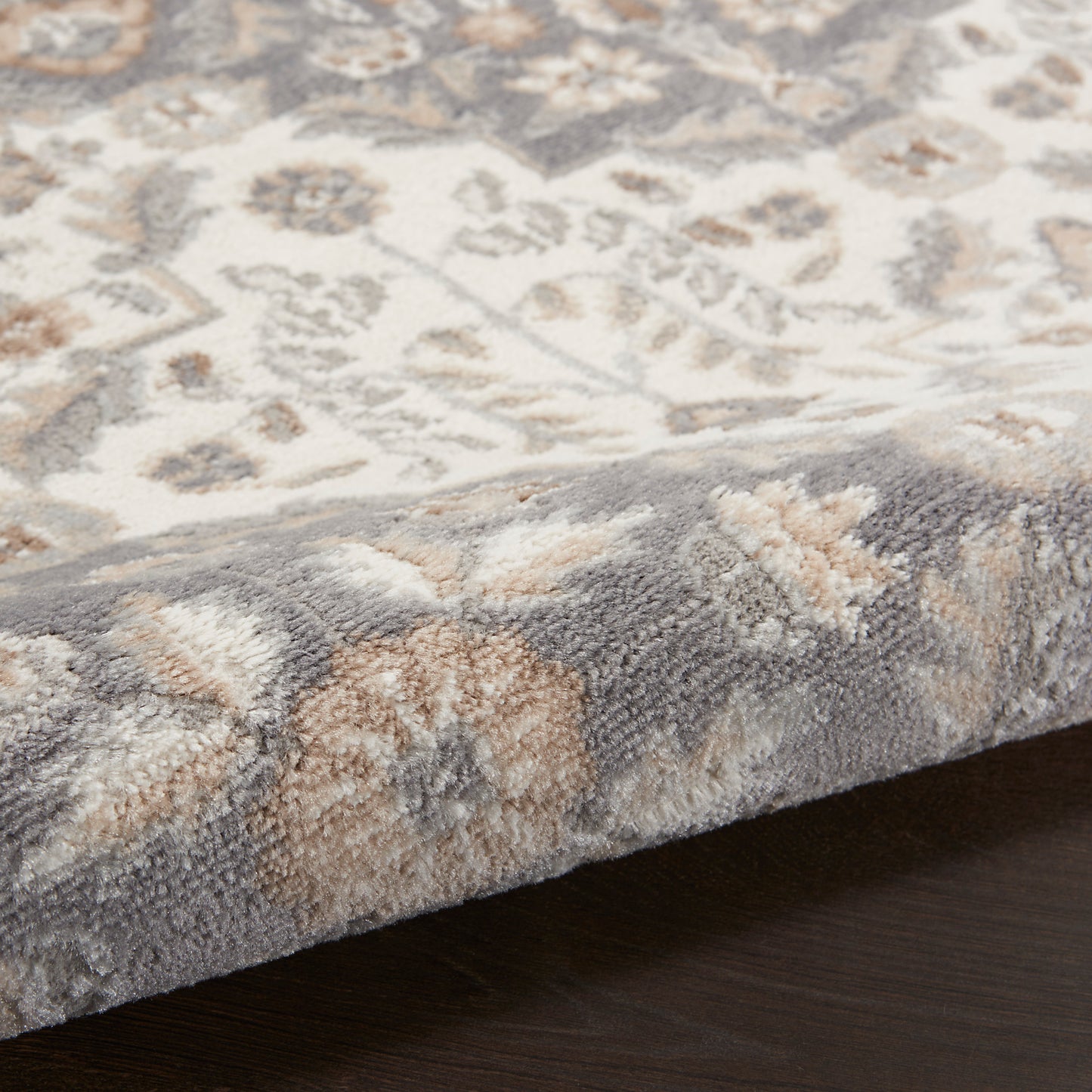 Nourison Elation 2' x 3' Ivory Grey Transitional Indoor Rug