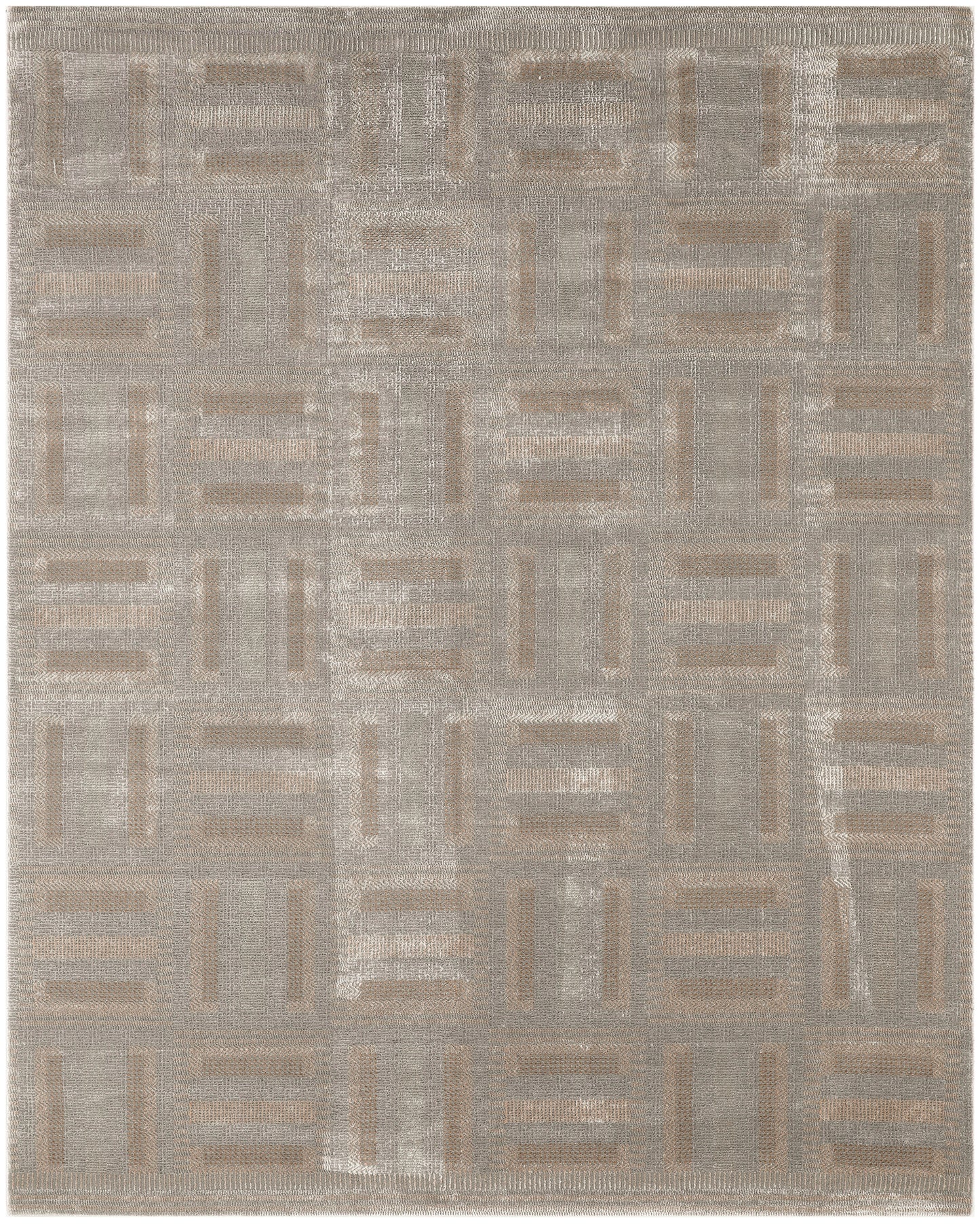 Nourison Nordic 8' x 10' Grey Multicolor Modern Indoor Rug