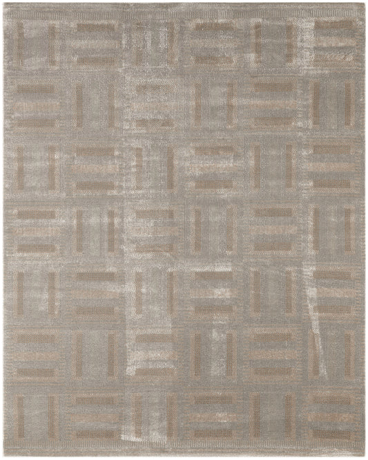 Nourison Nordic 8' x 10' Grey Multicolor Modern Indoor Rug