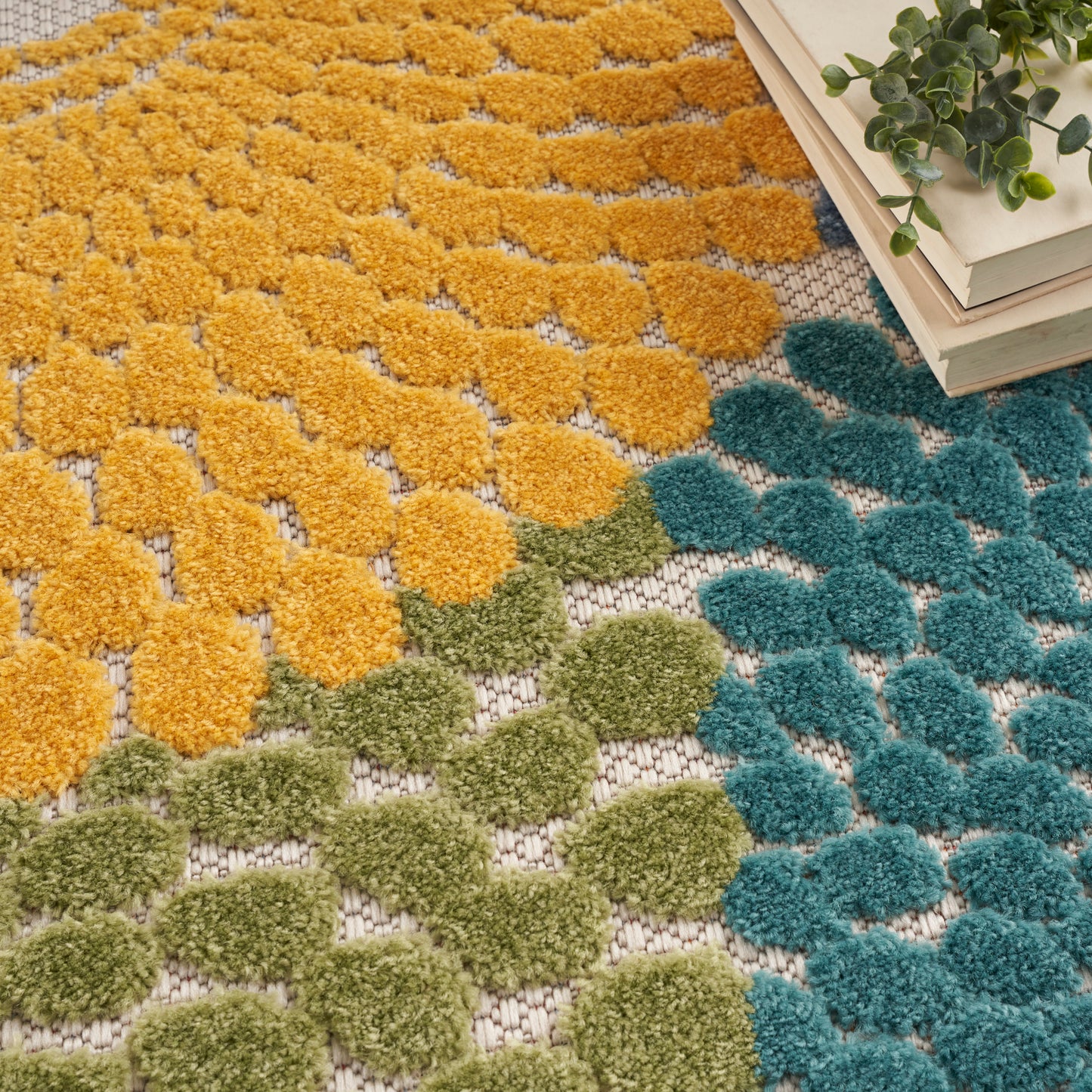 Nourison Aloha 3'6" x 5'6" Multicolor Modern Rug