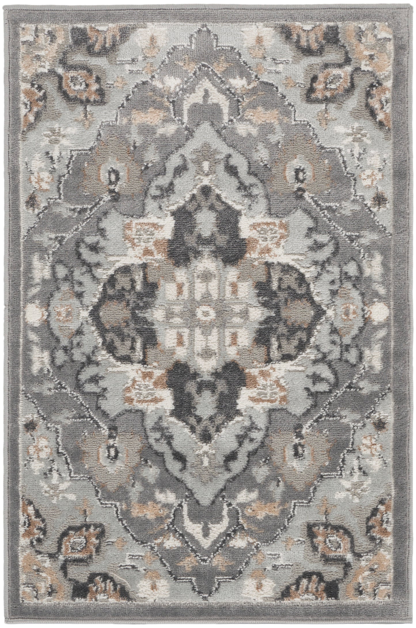 Nourison Elation 2' x 3' Grey Transitional Indoor Rug