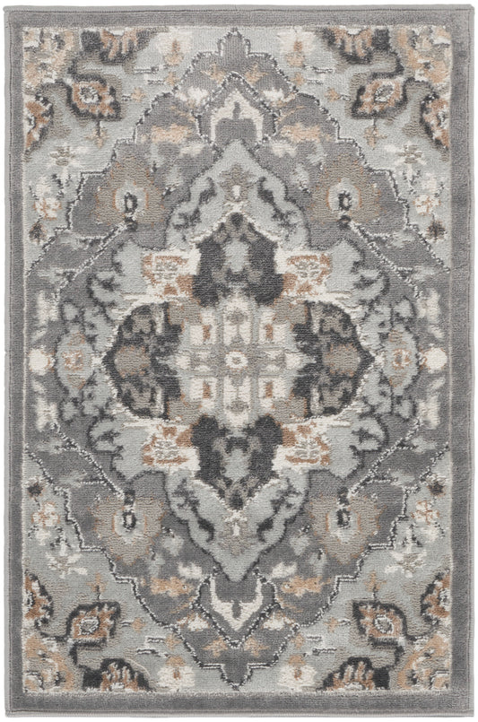 Nourison Elation 2' x 3' Grey Transitional Indoor Rug
