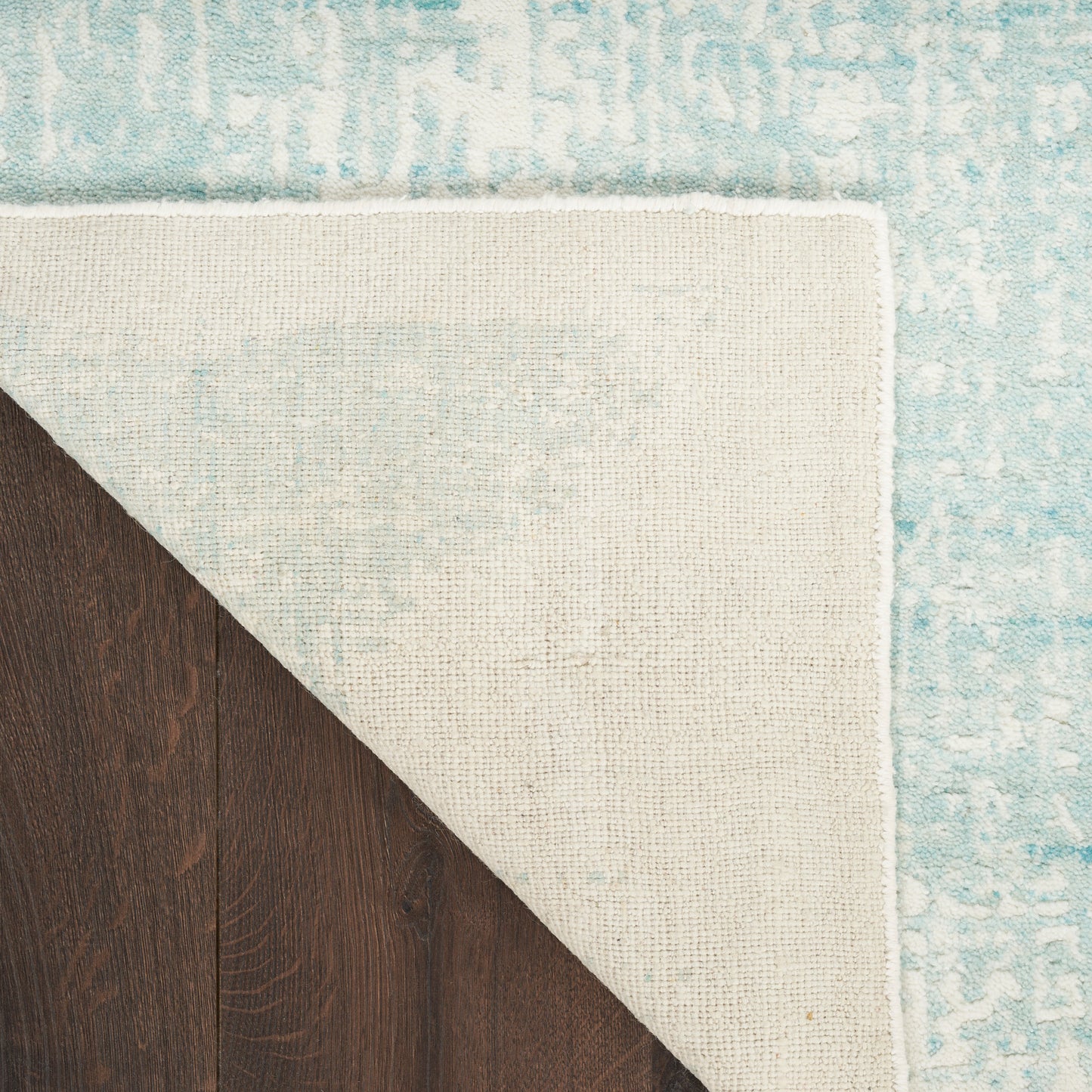 Nourison Harmony 9'9" x 13'9" Ivory Aqua Modern Indoor Rug
