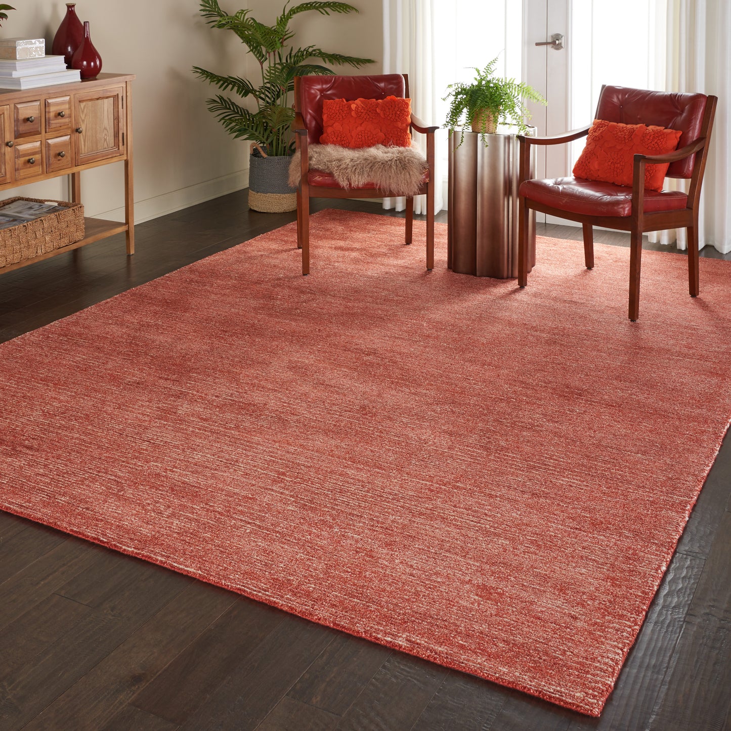 Nourison Weston 8' x 10'6" Brick Modern Indoor Rug