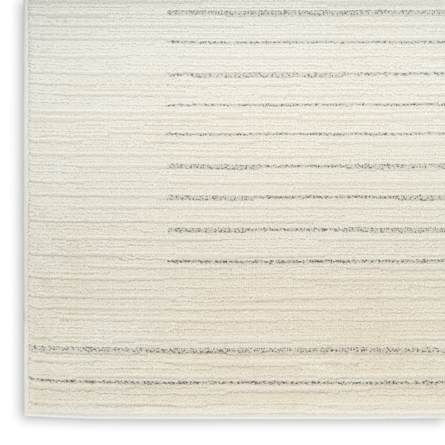Nourison Ivory Hues 7'10" x 9'10" Ivory Grey Modern Indoor Rug