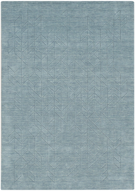 Nourison Alessia 7'9" x 9'9" Blue Modern Indoor Rug