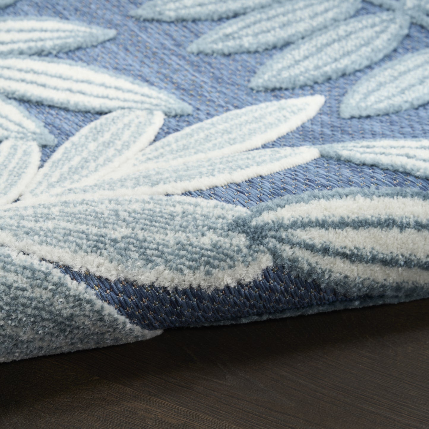 Nourison Aloha 7'10" x 10'6" Blue Modern Rug