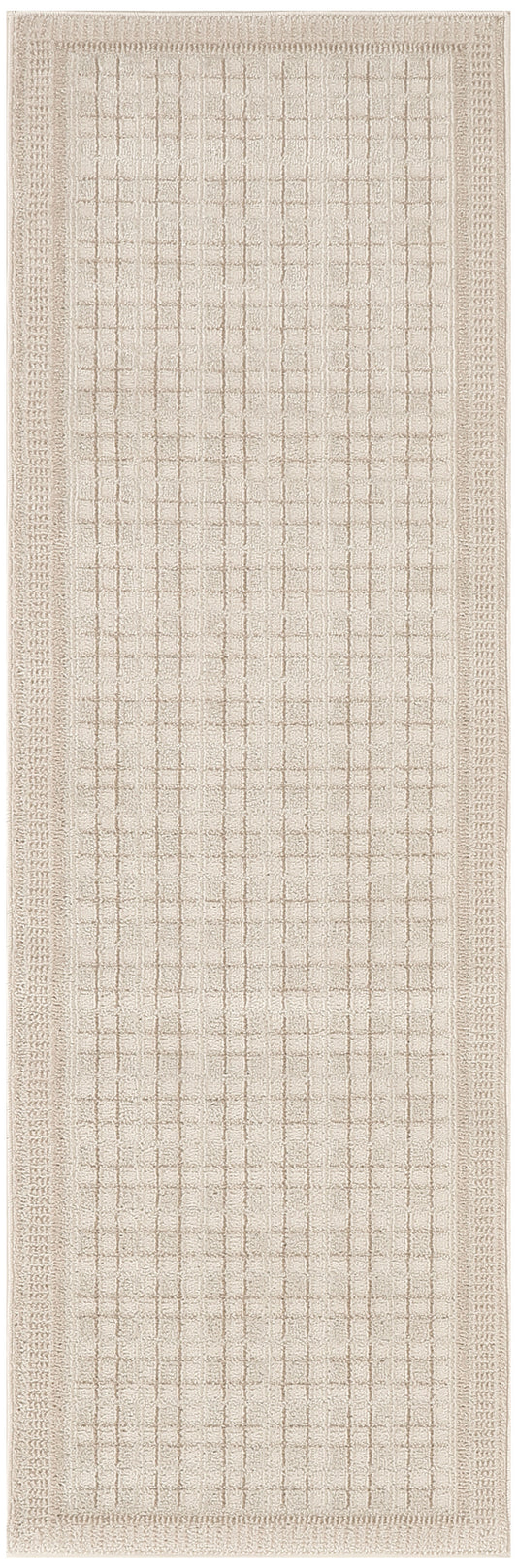 Nourison Nordic 2' x 6' Ivory Modern Indoor Rug