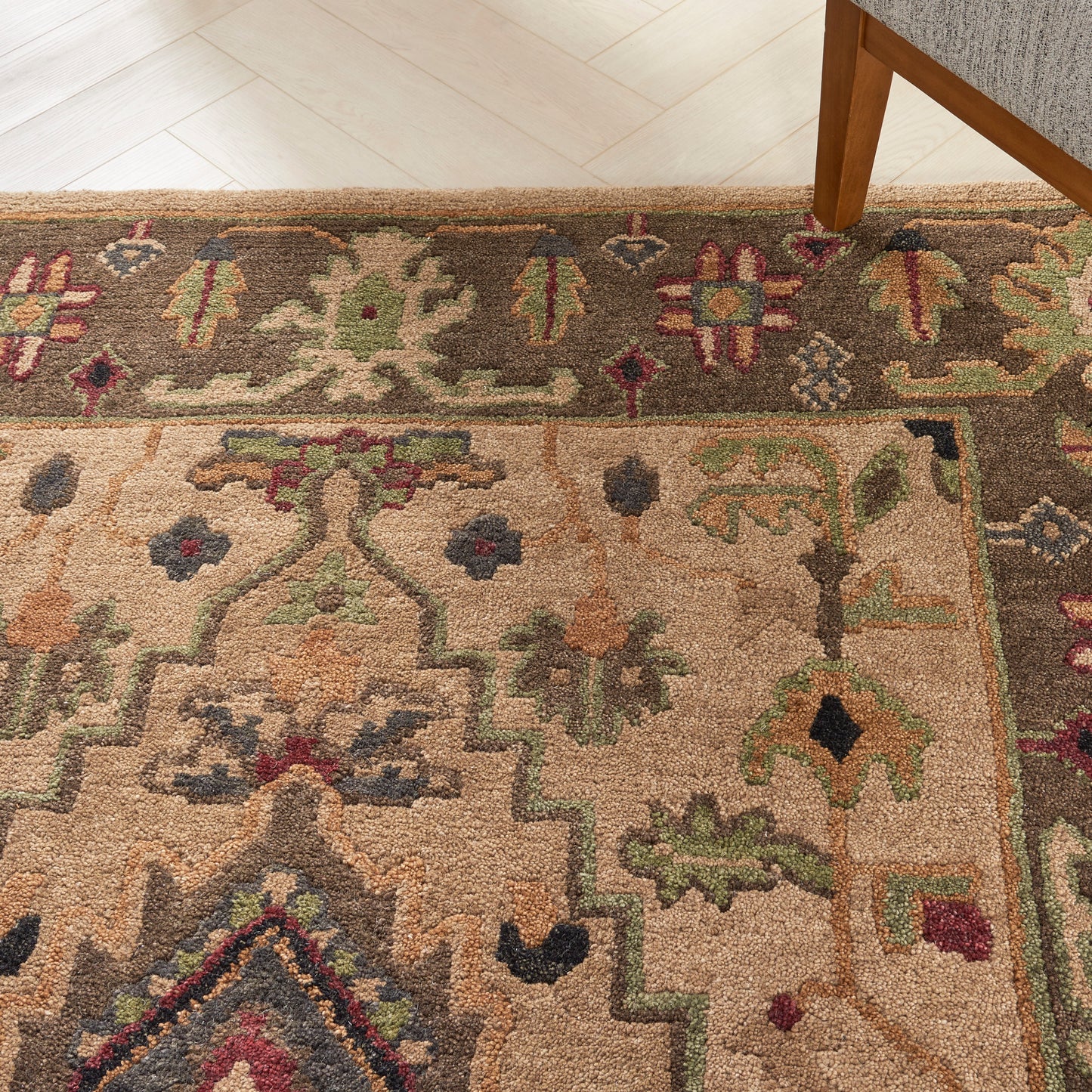 Nourison Tahoe 5'6" x 8'6" Beige Traditional Indoor Rug