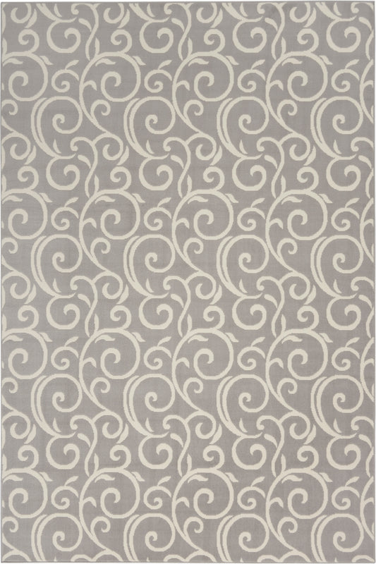 Nourison Grafix 6' x 9' Grey Contemporary Indoor Rug