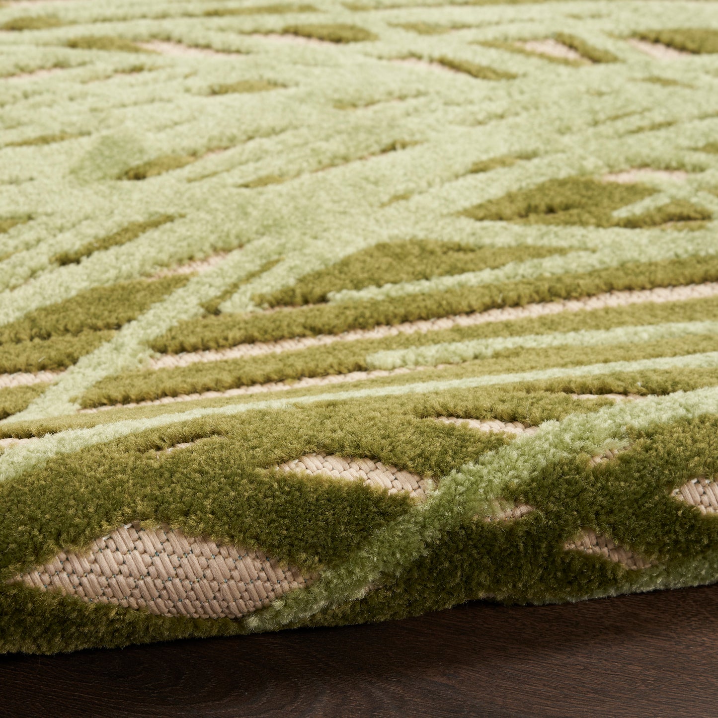 Nourison Aloha 3'6" x 5'6" Ivory Green Outdoor Rug